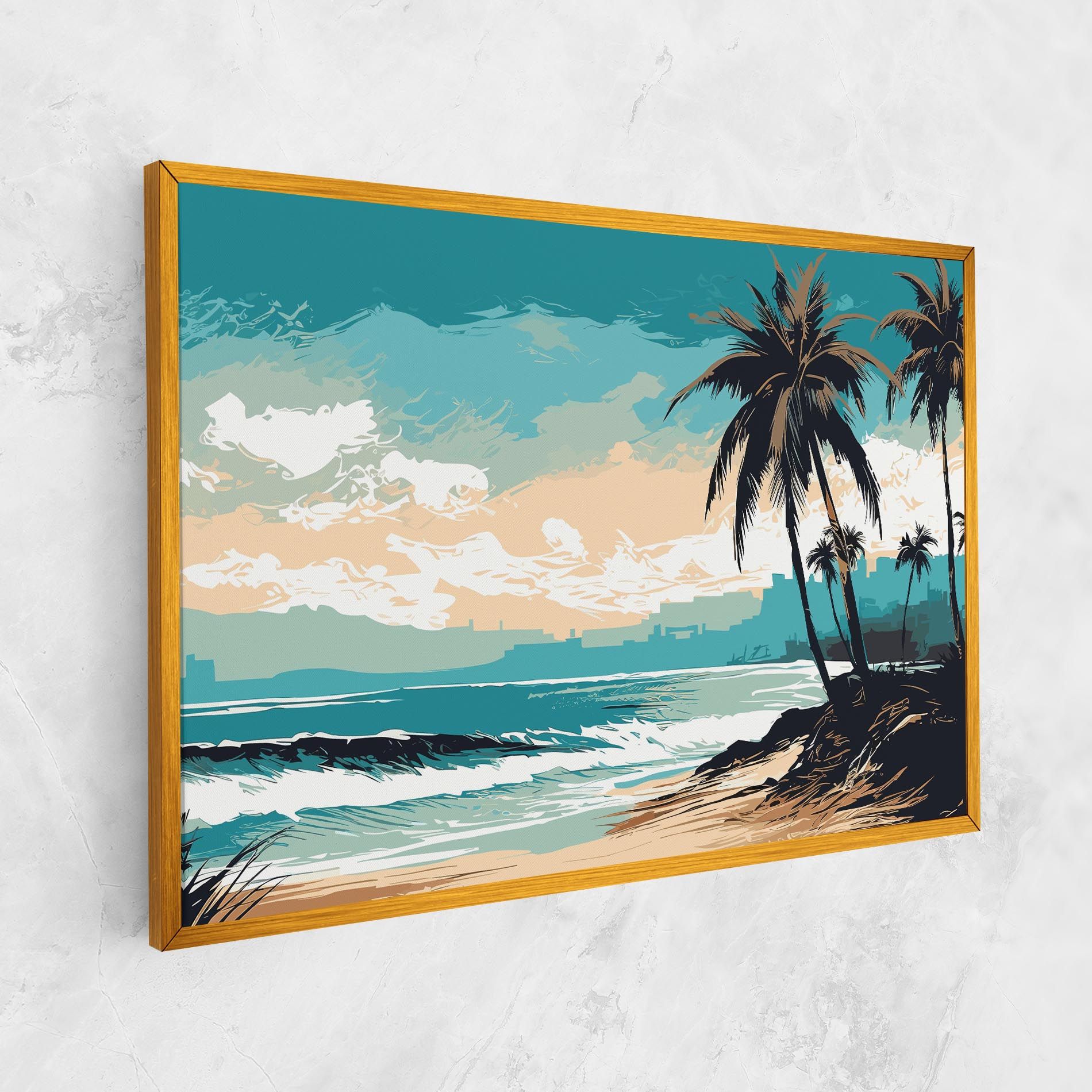 Cream Blue Beach mockup 1