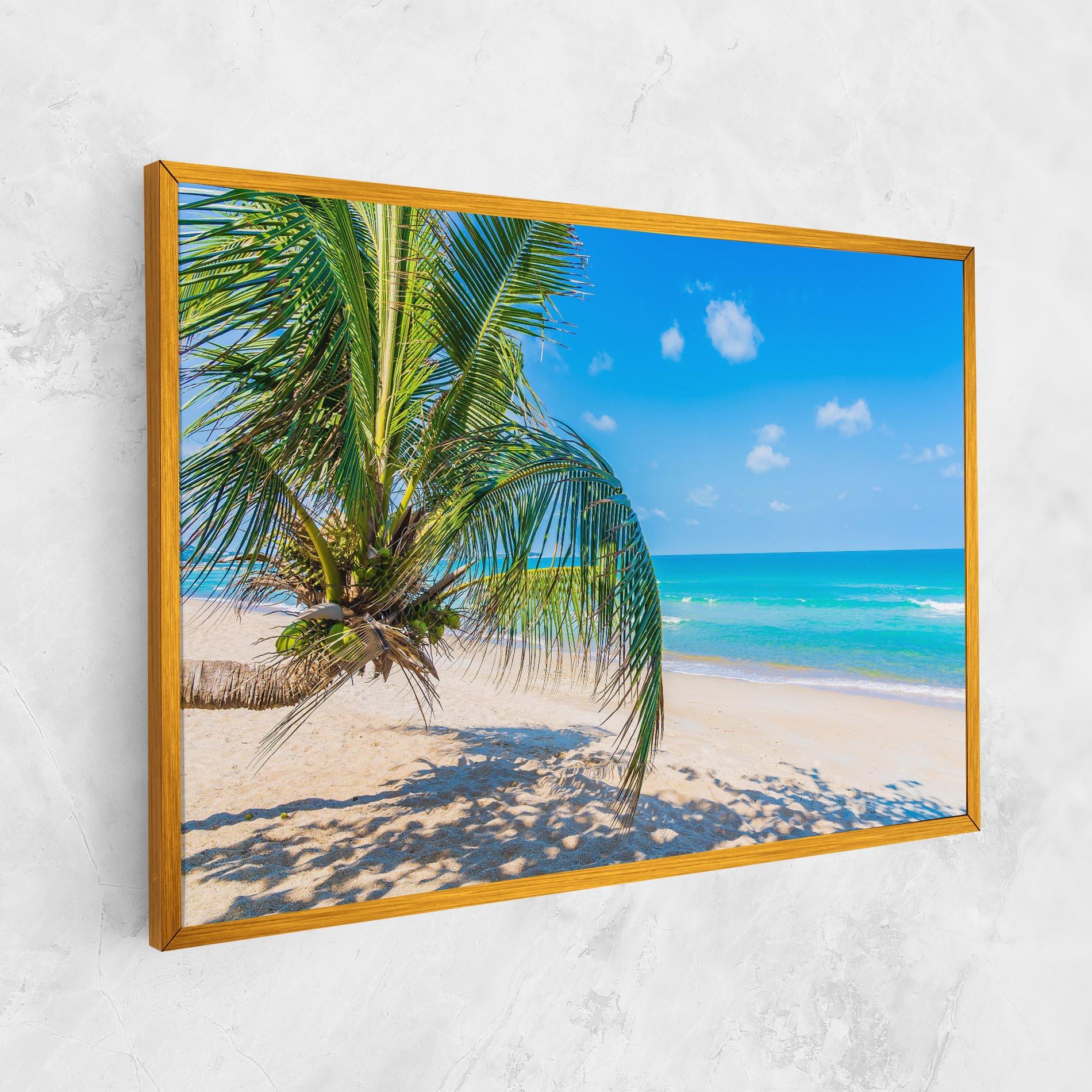 Картина на платно Tropical Beach View mockup 1