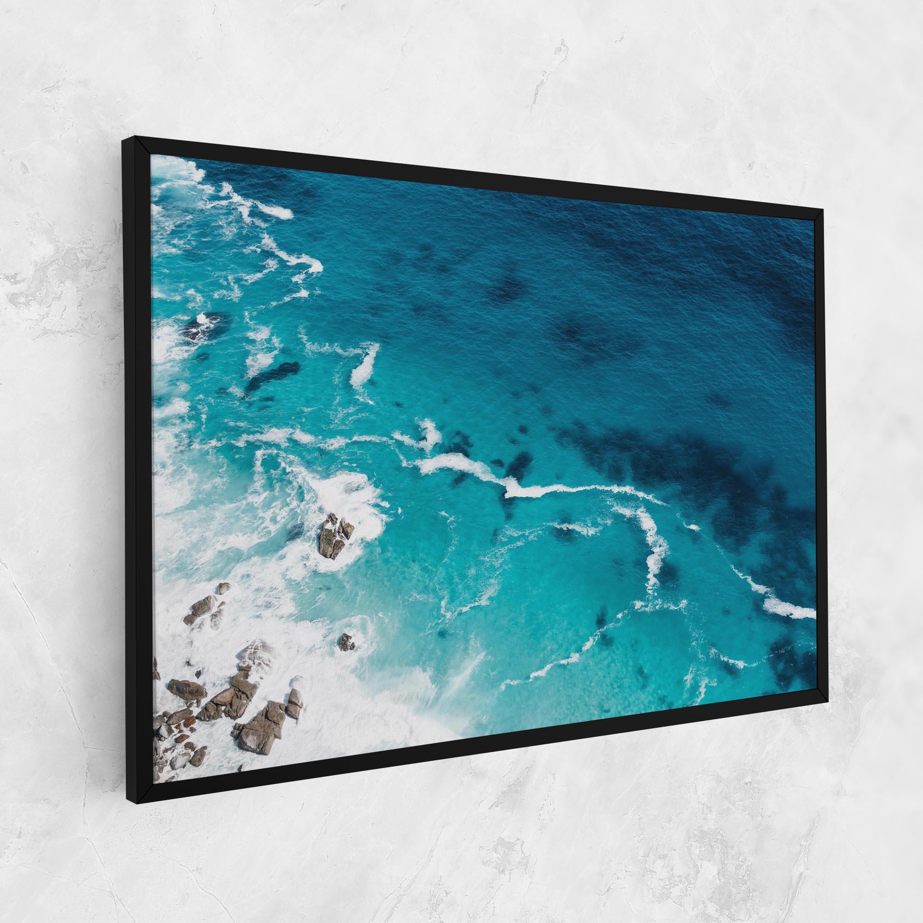 Картина на платно Blue Water Beach mockup 1