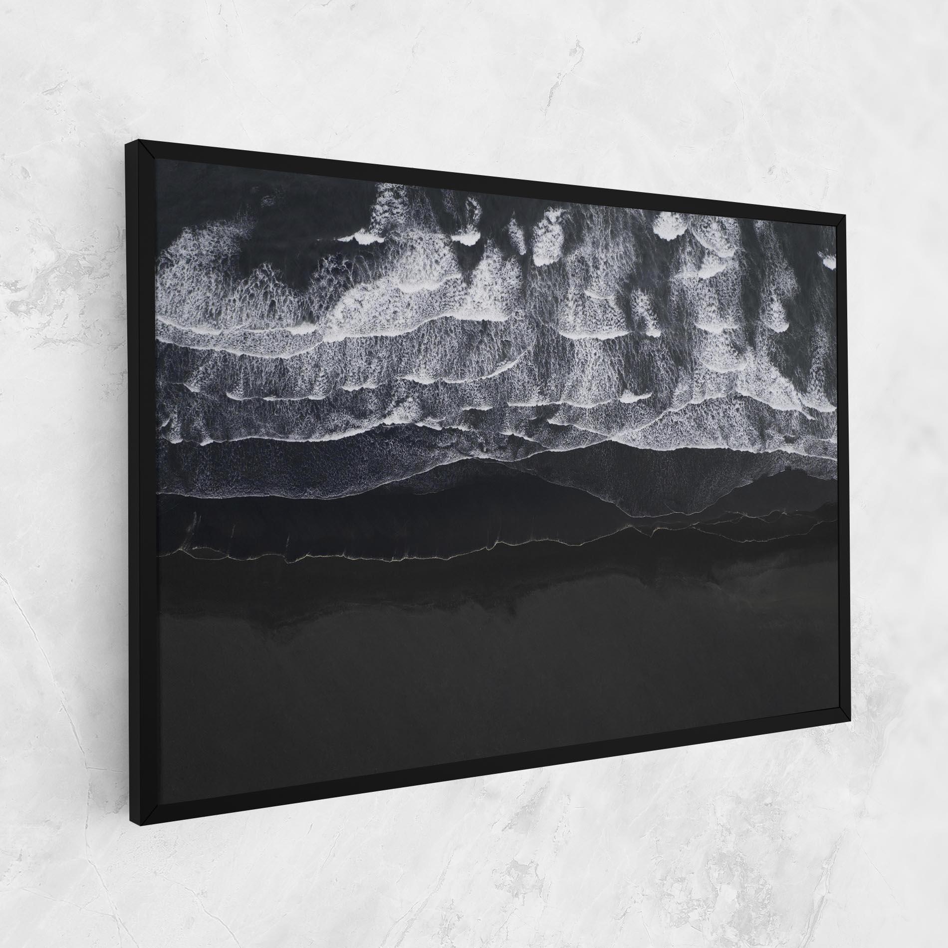 Картина на платно Grey Waves Beach mockup 1