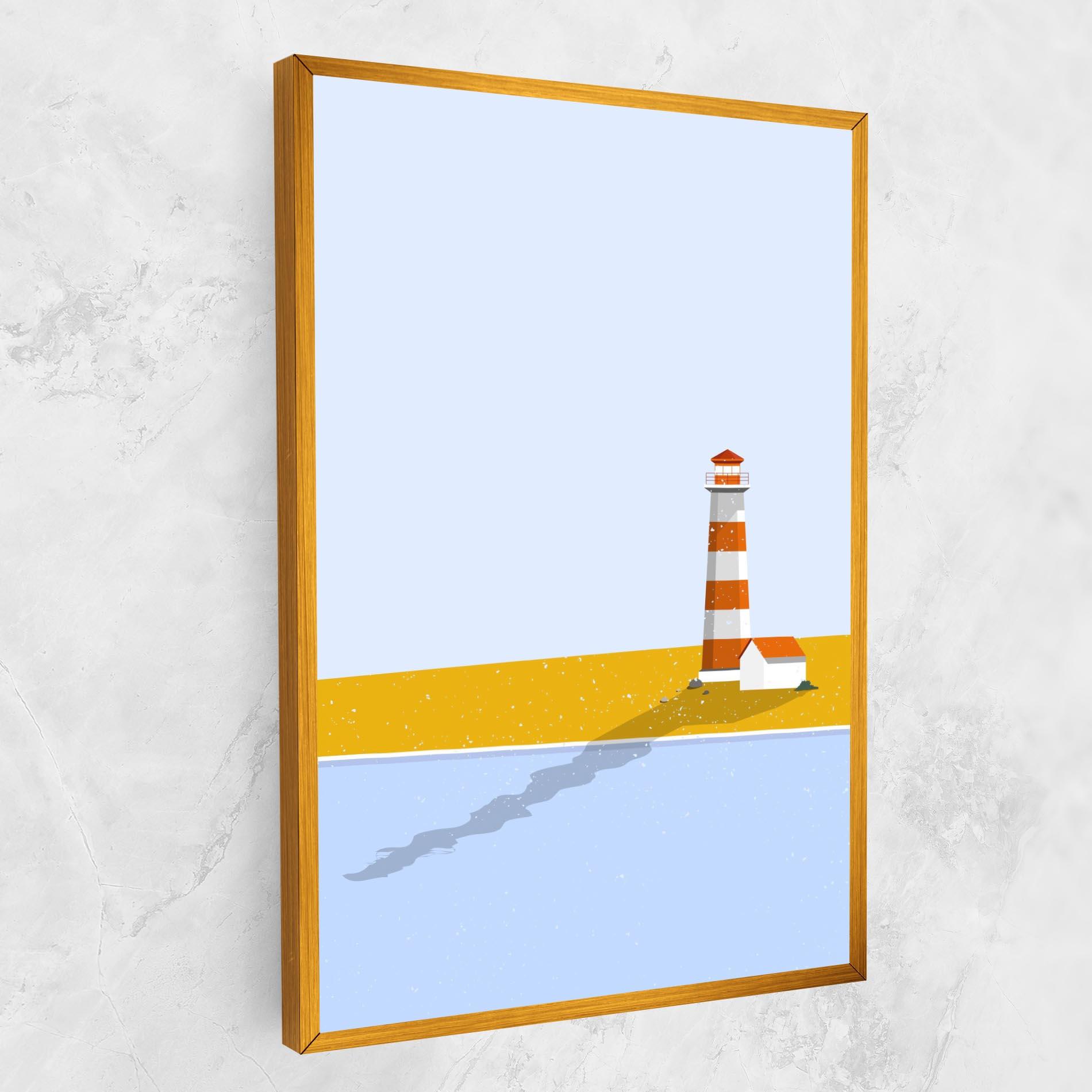 Картина на платно Beach Tower mockup 1