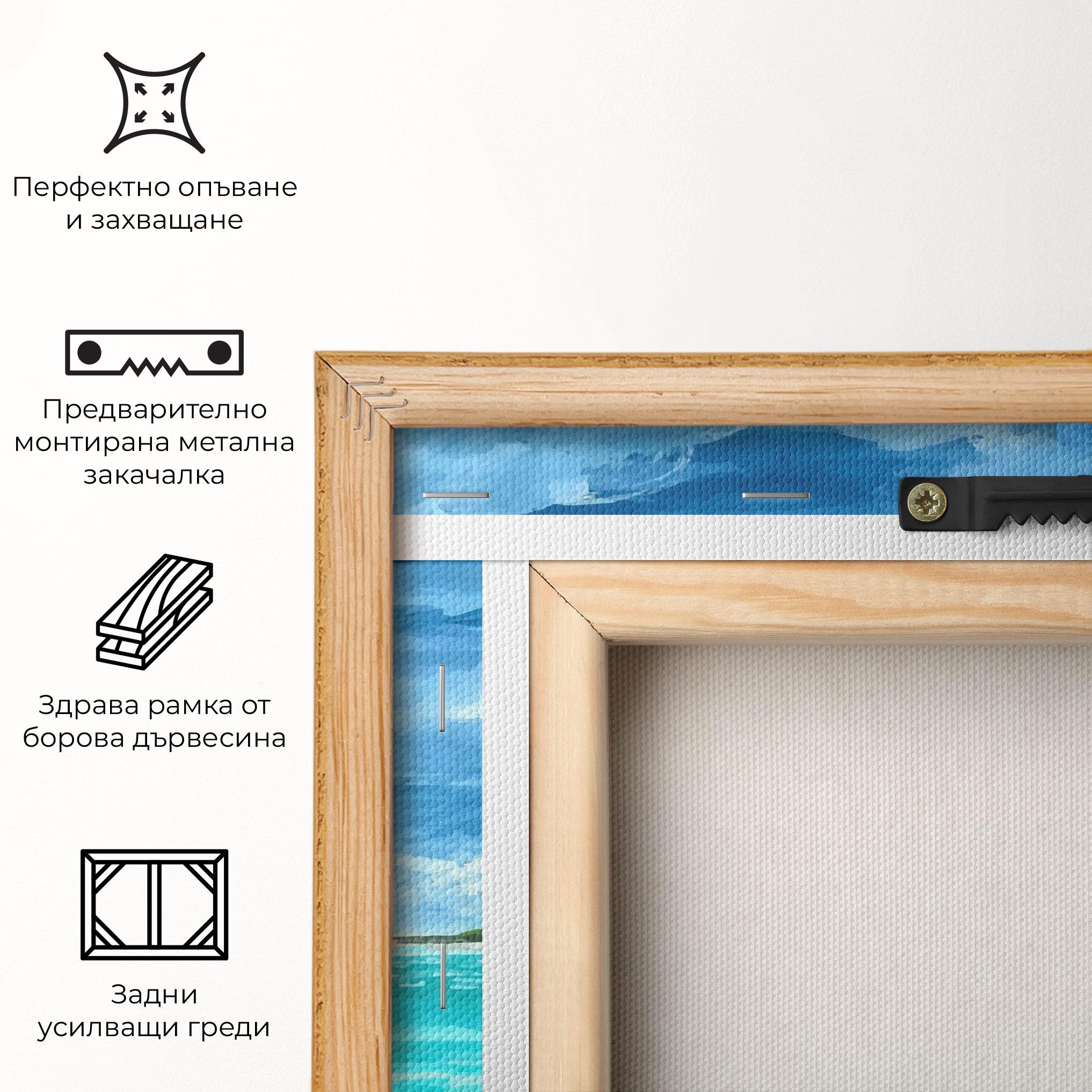 Картина на платно Beach Painting Art mockup 5