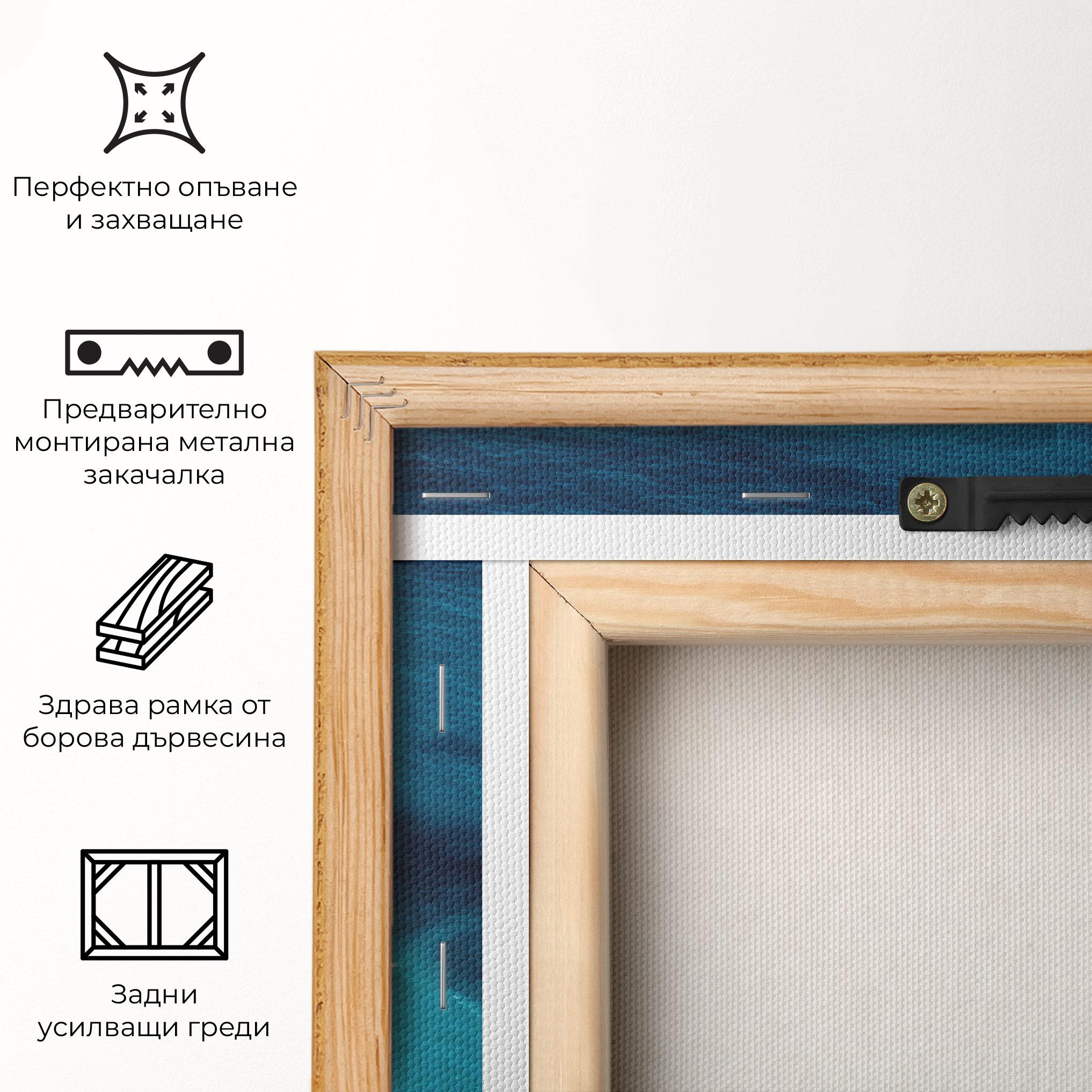 Картина на платно Blue Water Beach mockup 5