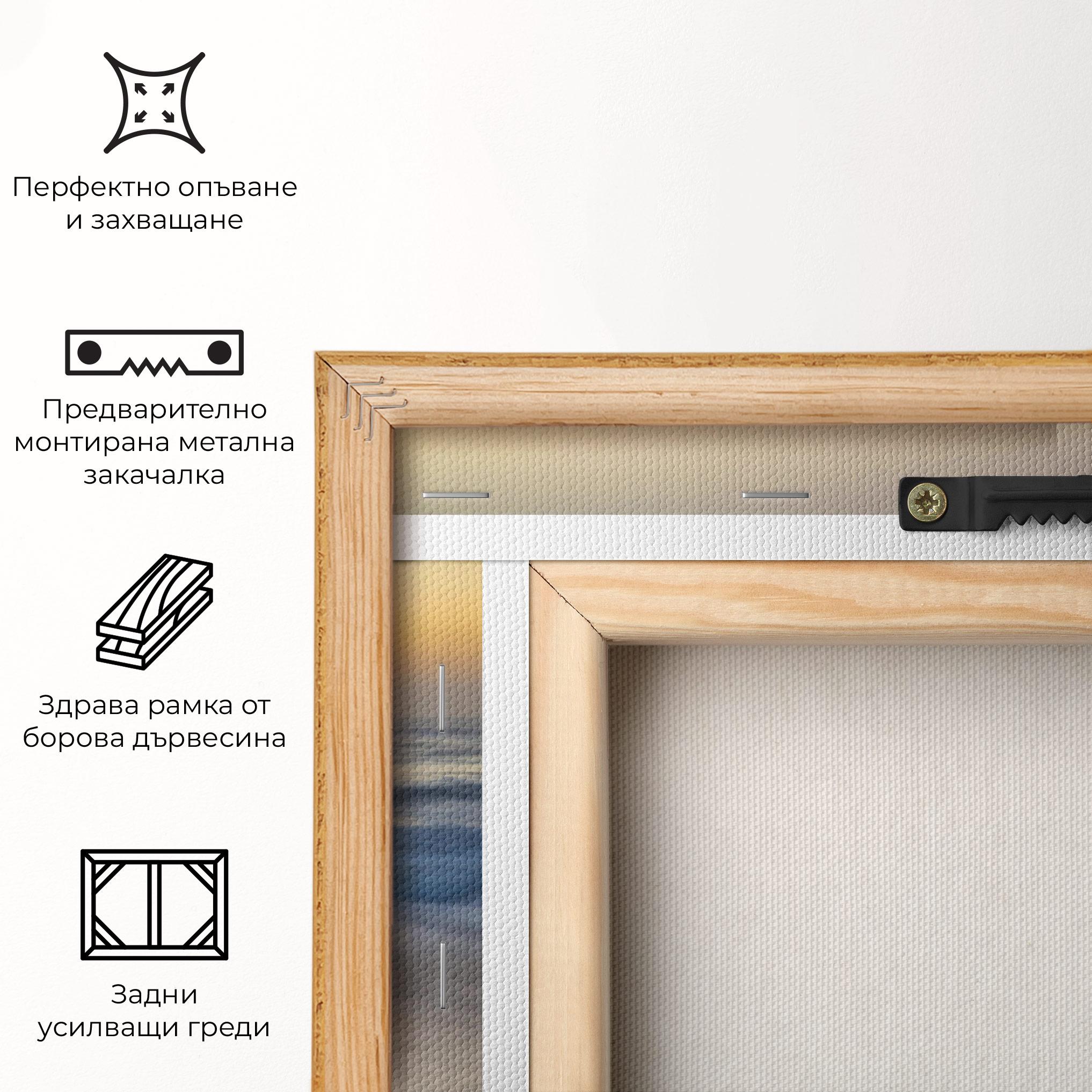 Картина на платно Empty Pretty Beach mockup 5