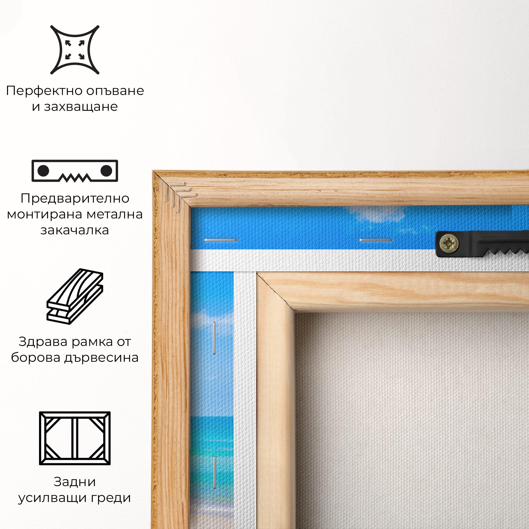 Картина на платно Tropical Beach View mockup 5