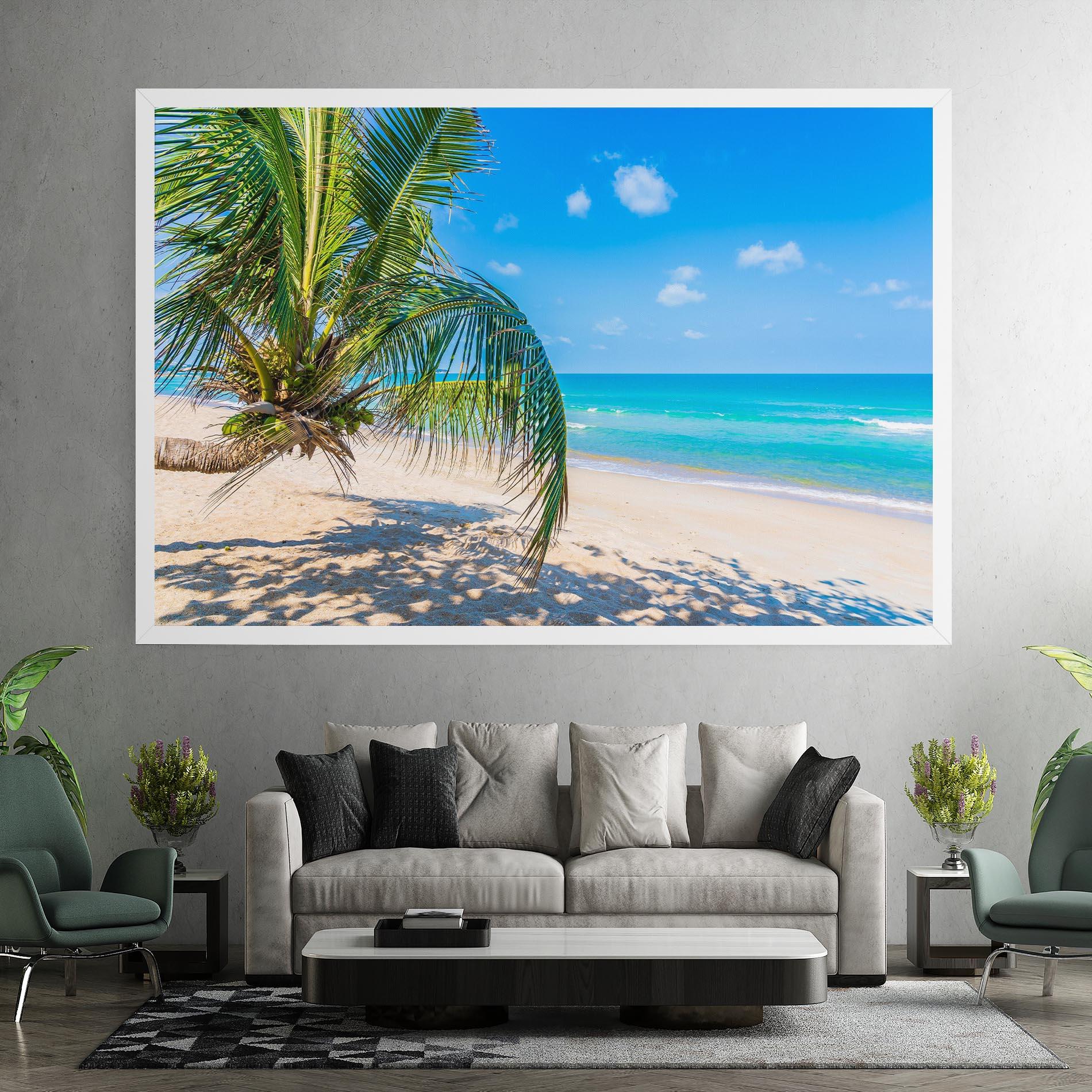 Картина на платно Tropical Beach View mockup 7