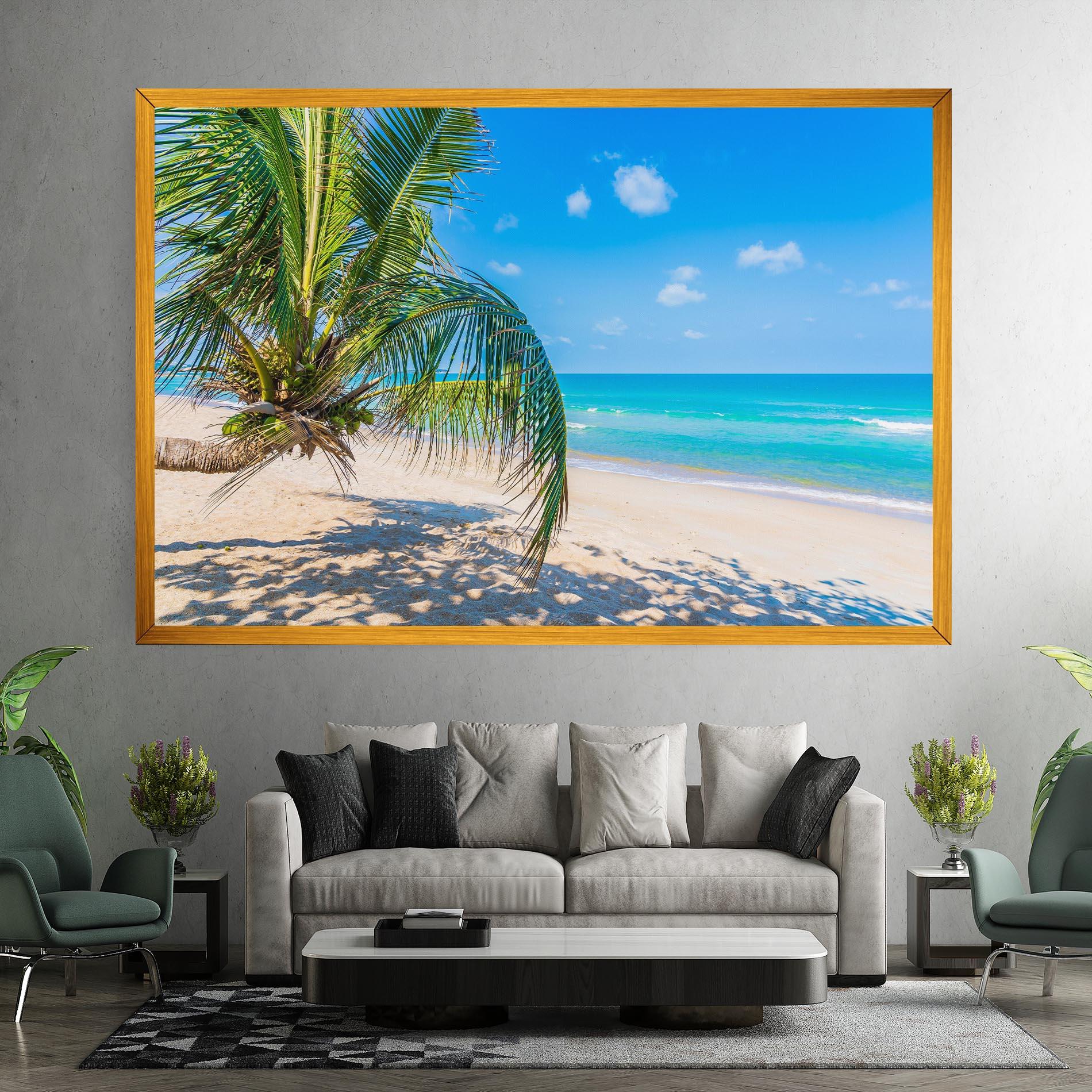 Картина на платно Tropical Beach View mockup 7