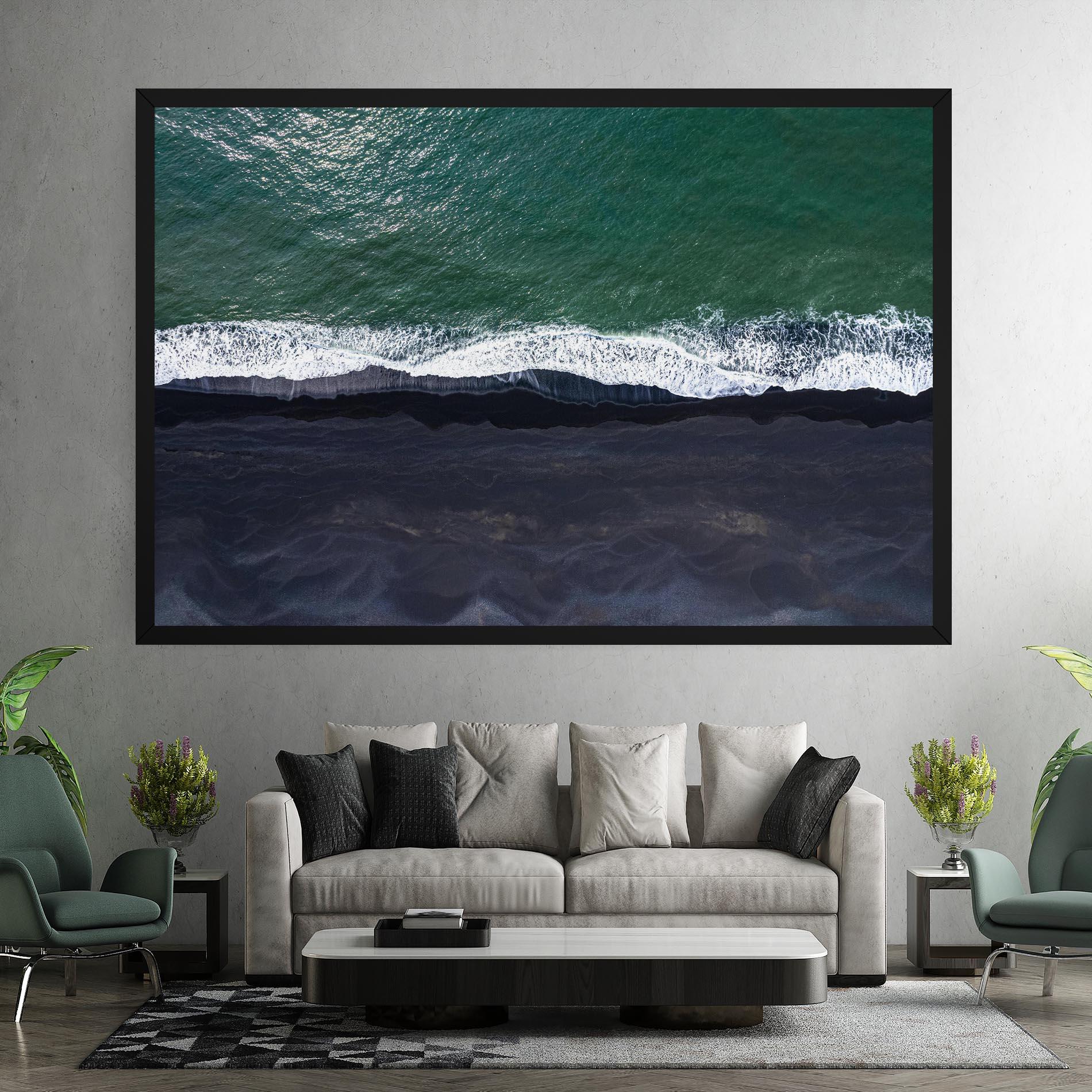 Картина на платно Green Blue Beach mockup 7