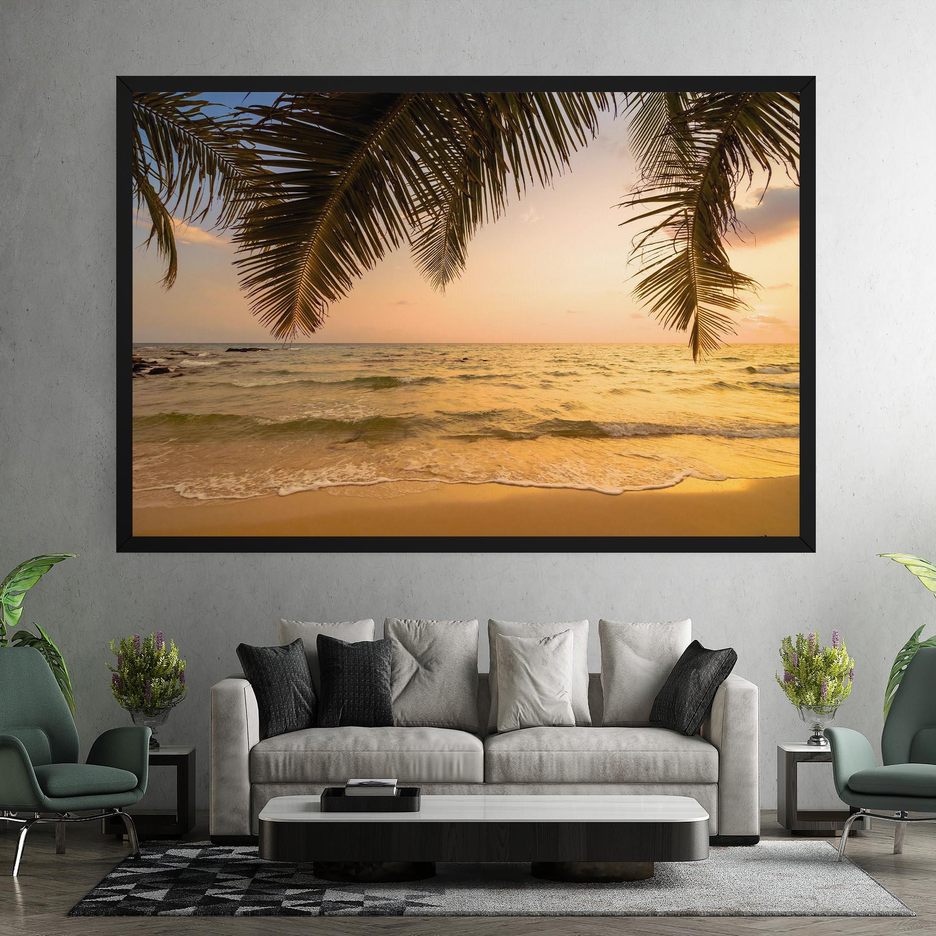 Картина на платно Paradise Island mockup 7