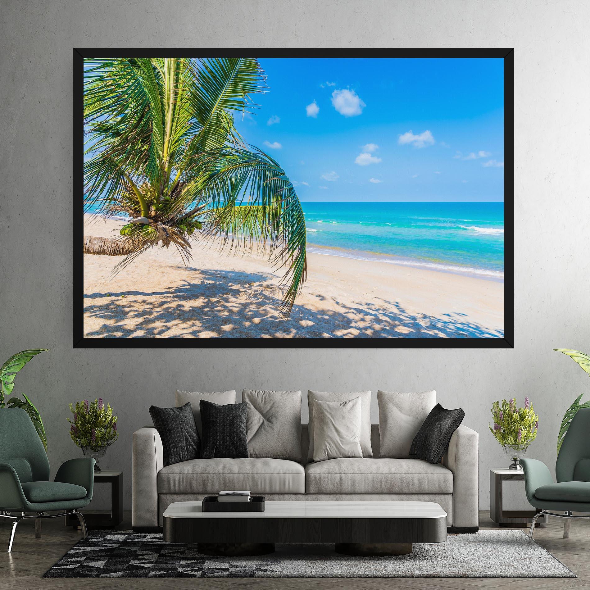 Картина на платно Tropical Beach View mockup 7