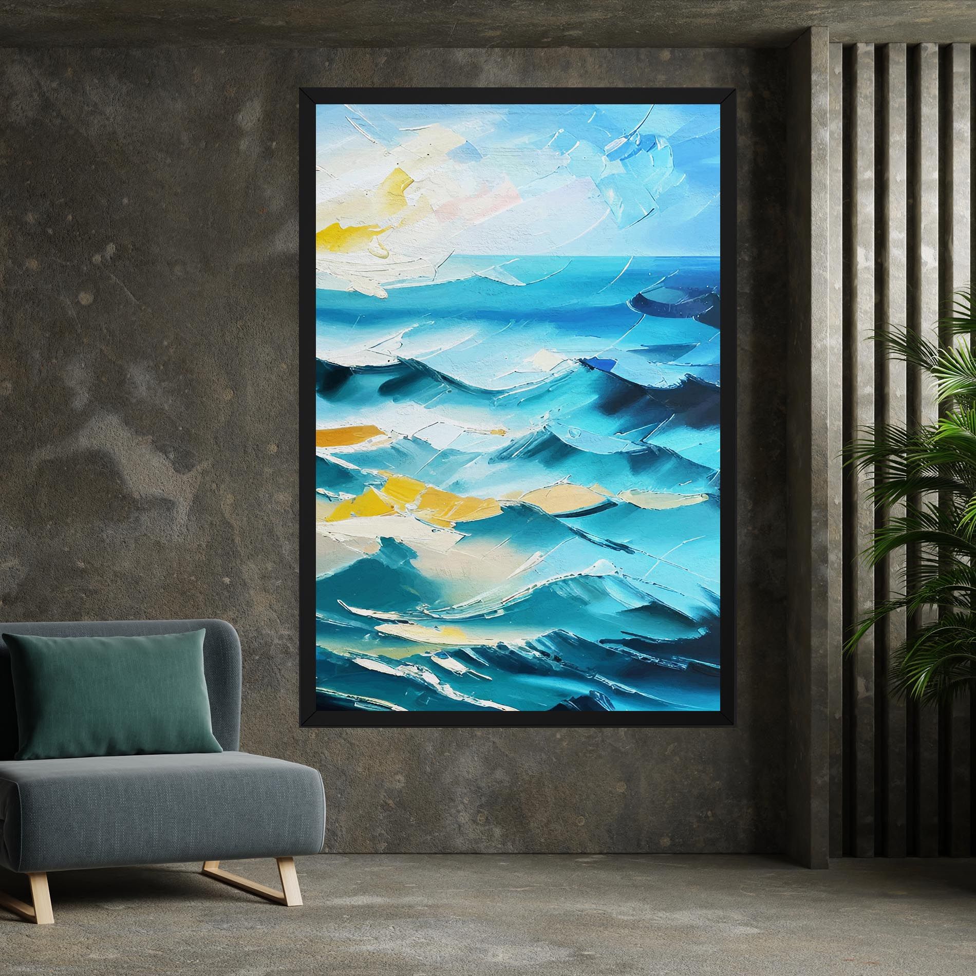 Blue Ocean Painting mockup 7
