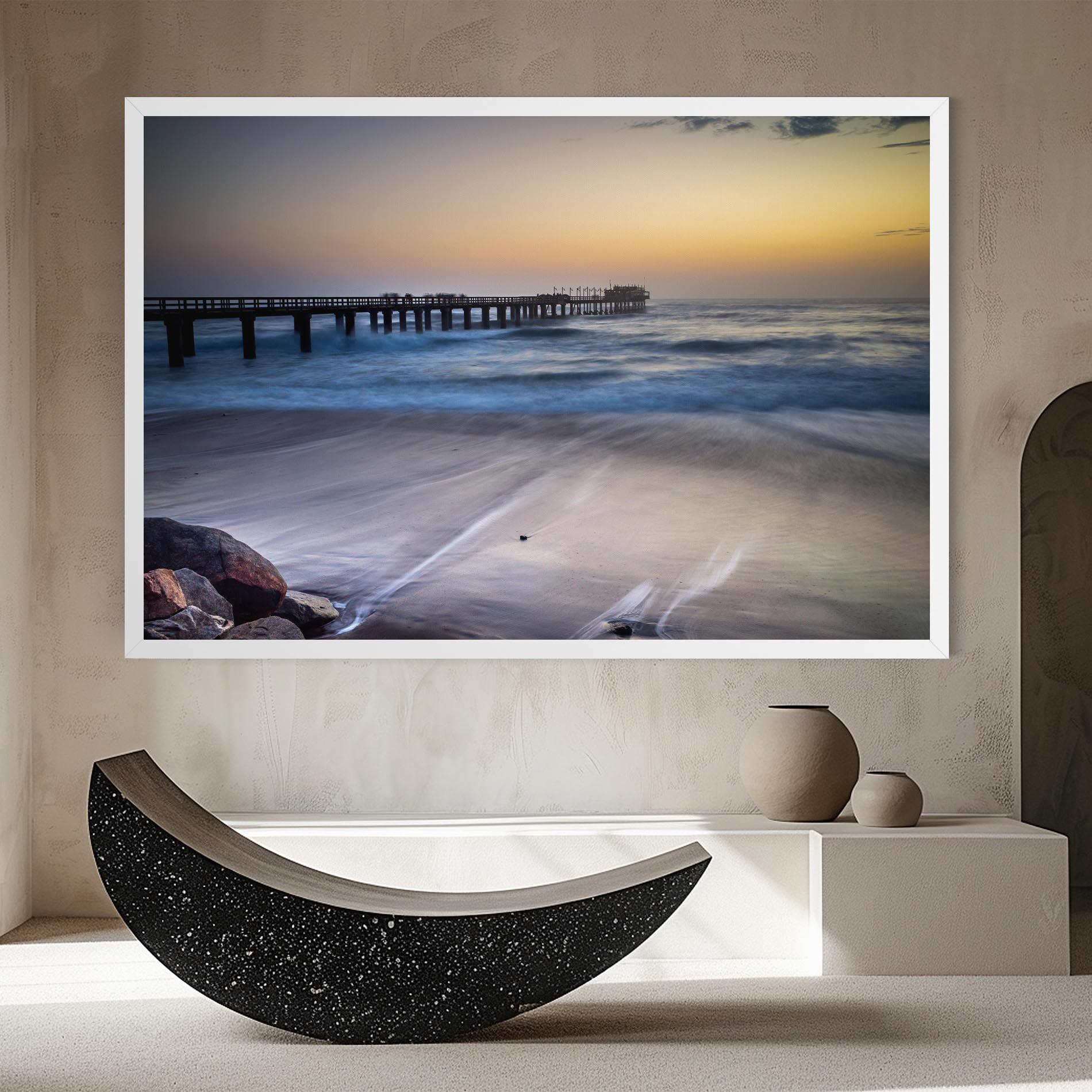 Картина на платно Empty Pretty Beach mockup 8