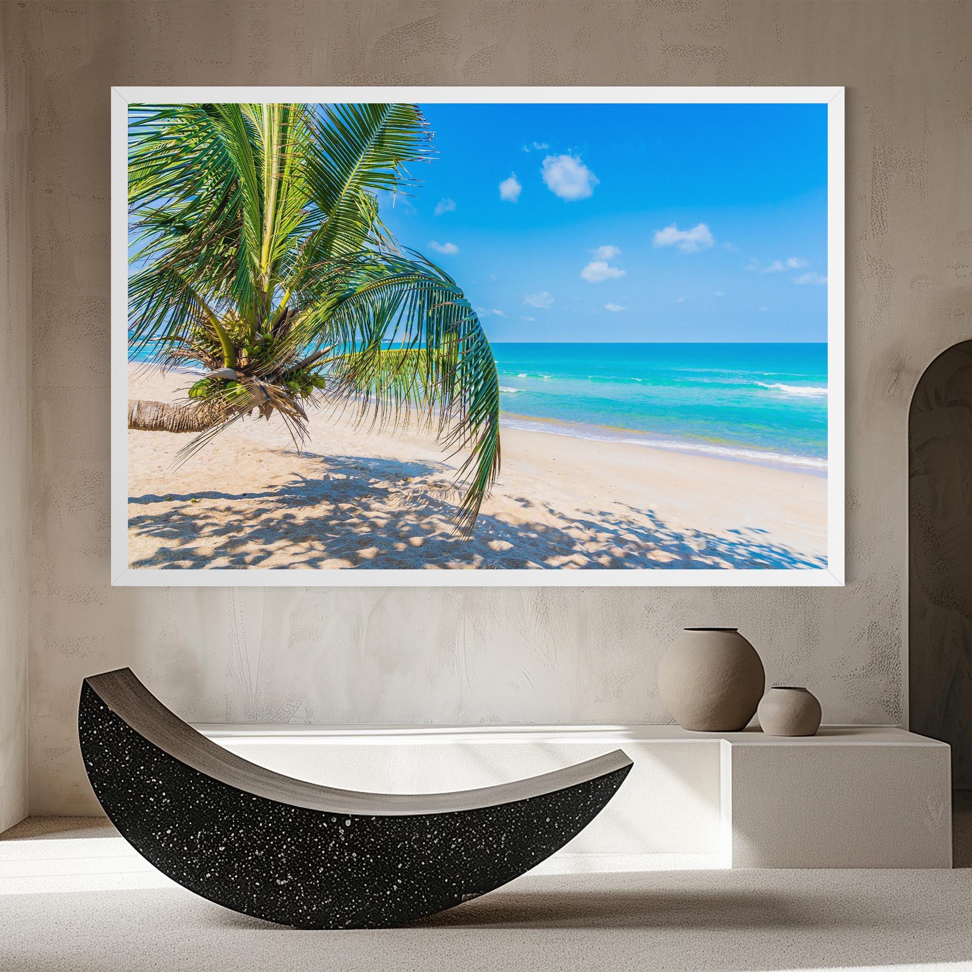 Картина на платно Tropical Beach View mockup 8