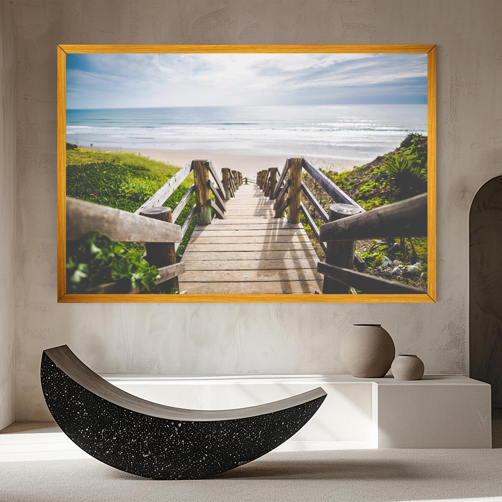 Картина на платно Beach Road mockup 8