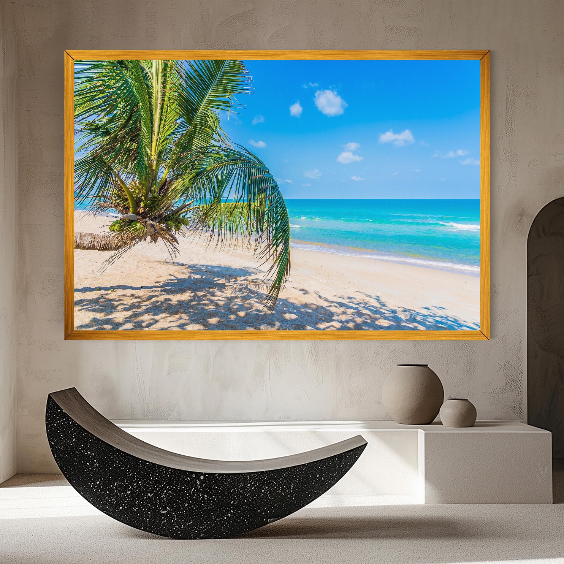 Картина на платно Tropical Beach View mockup 8