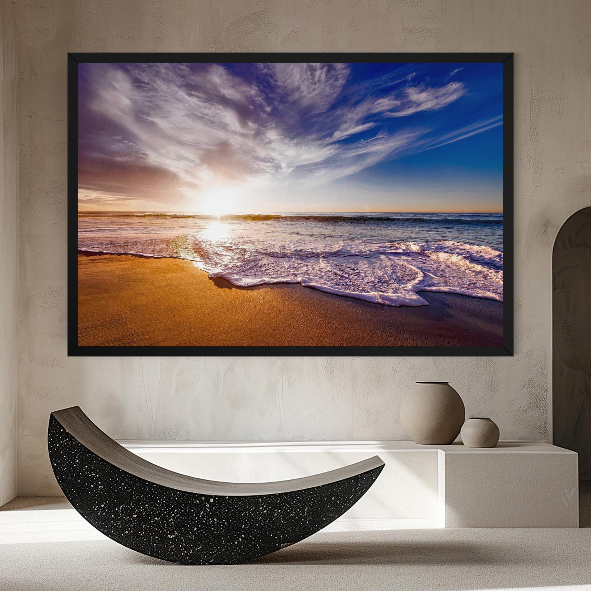 Картина на платно Beach Sunrise mockup 8