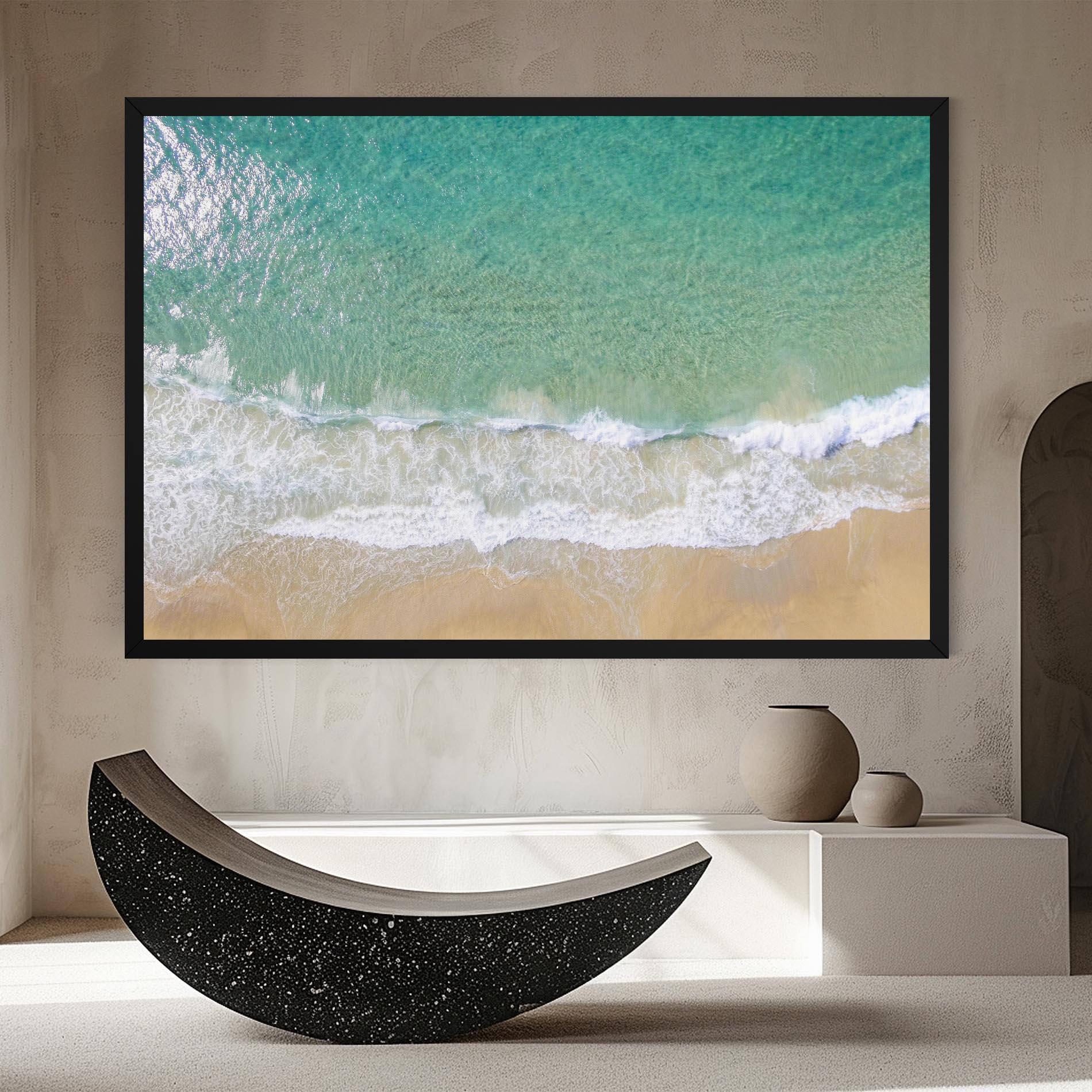 Картина на платно Blue Waves Beach mockup 8