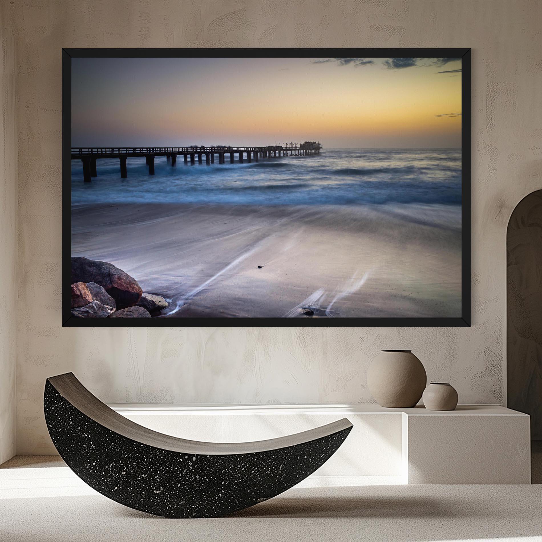 Картина на платно Empty Pretty Beach mockup 8