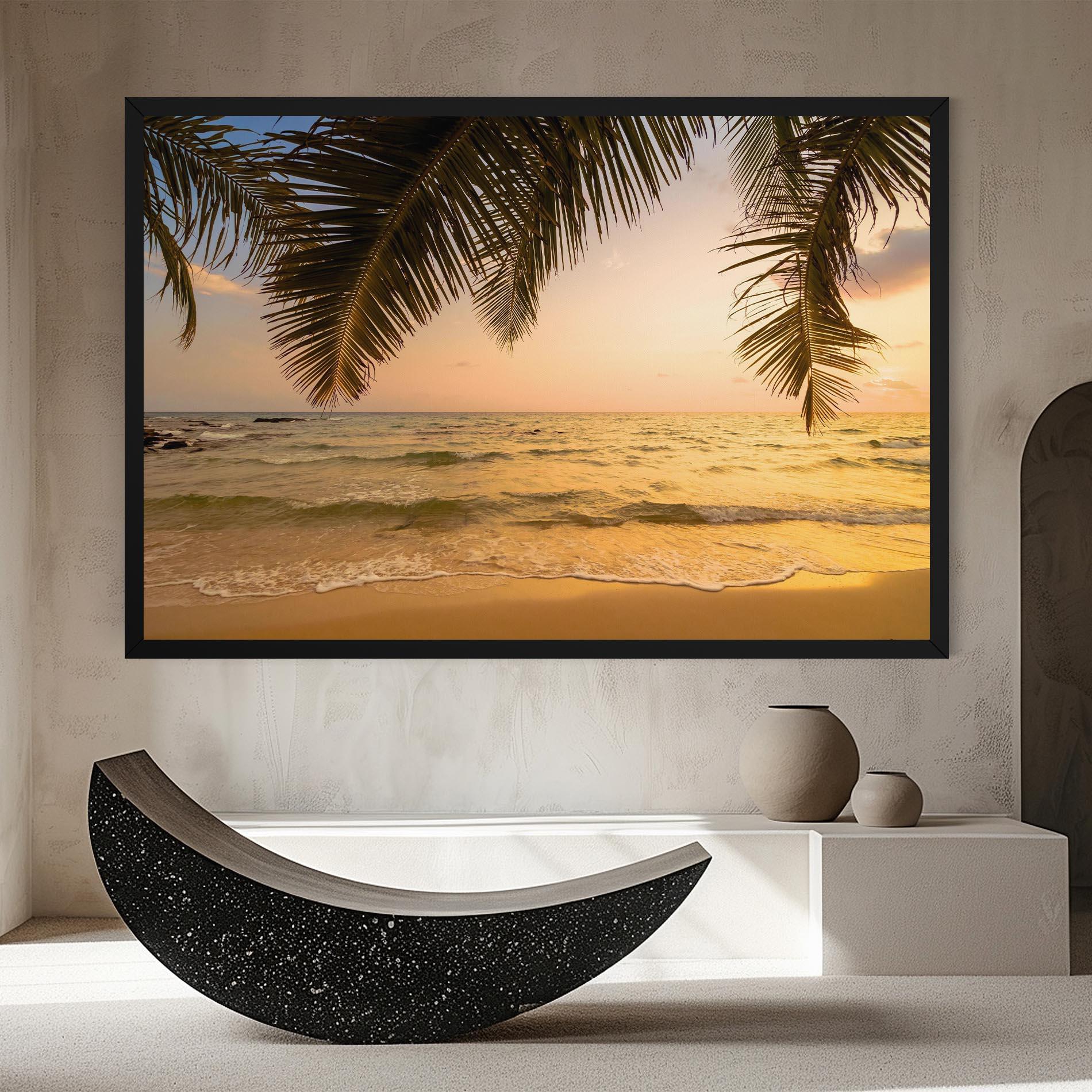 Картина на платно Paradise Island mockup 8