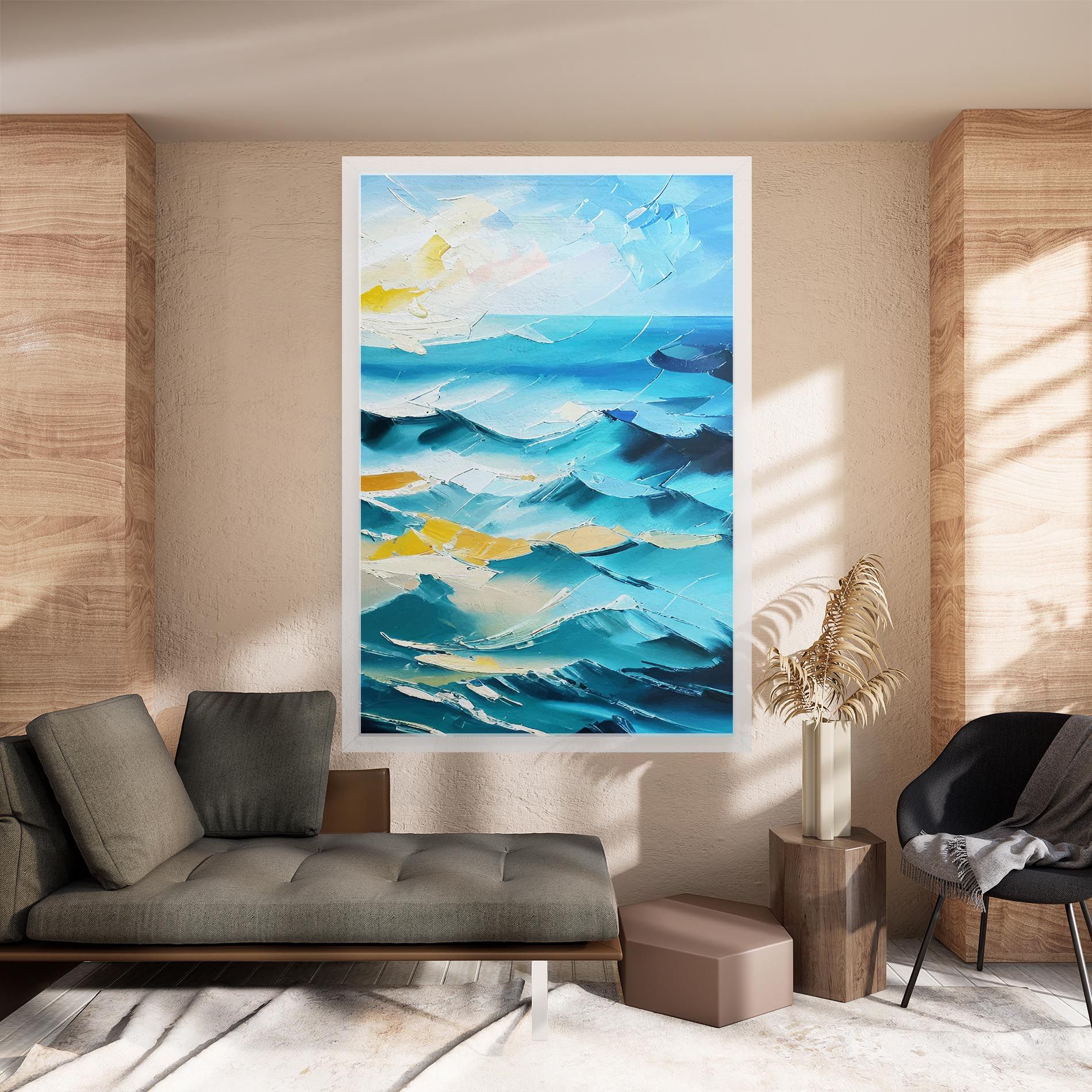 Blue Ocean Painting mockup 8