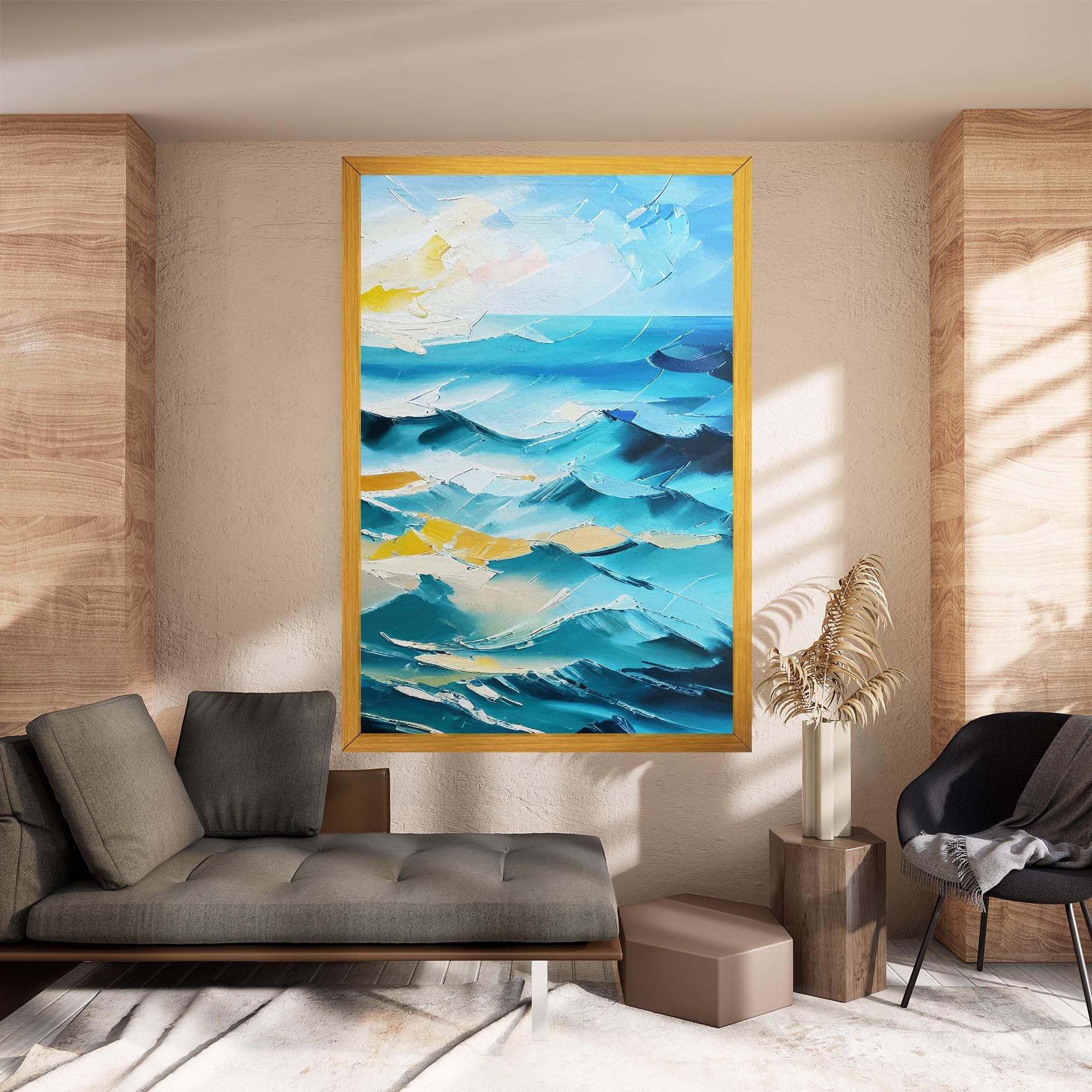 Blue Ocean Painting mockup 8