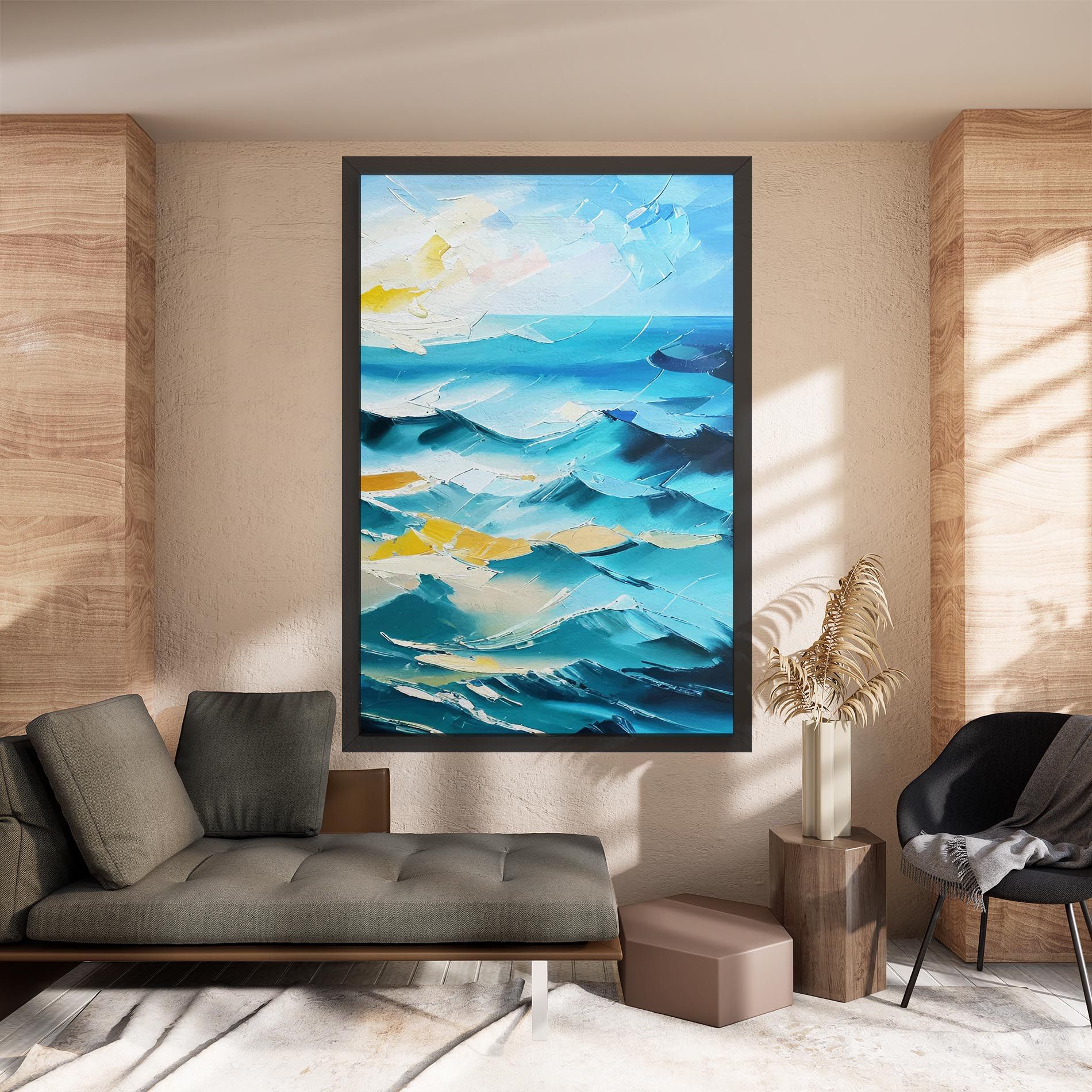 Blue Ocean Painting mockup 8
