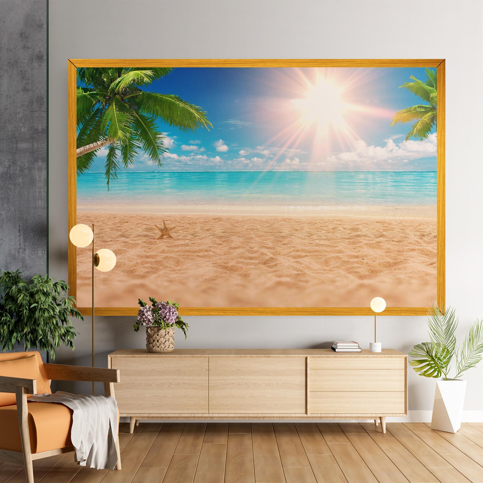 Картина на платно Exotic Beach Ocean mockup 9