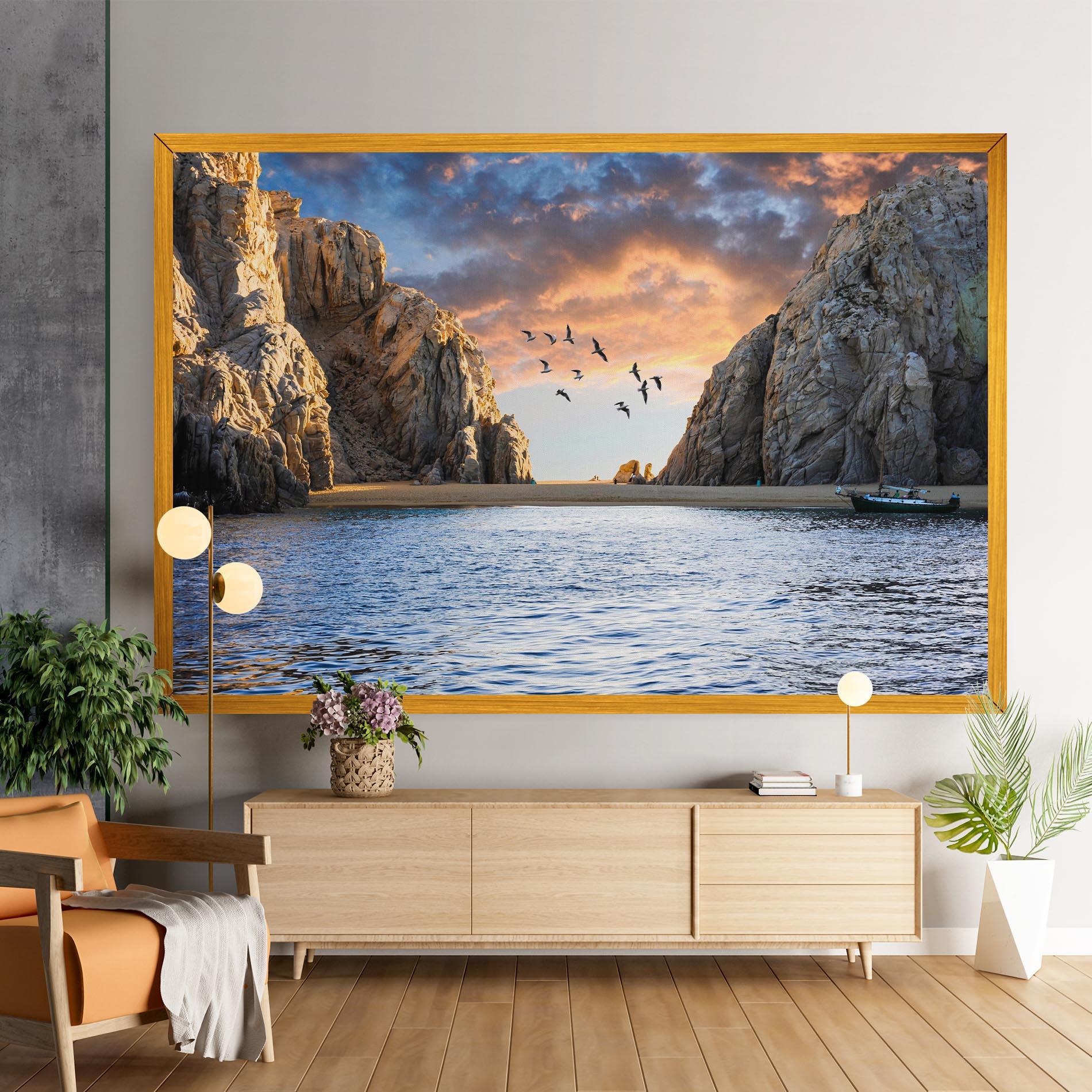 Картина на платно Lover S Beach mockup 9