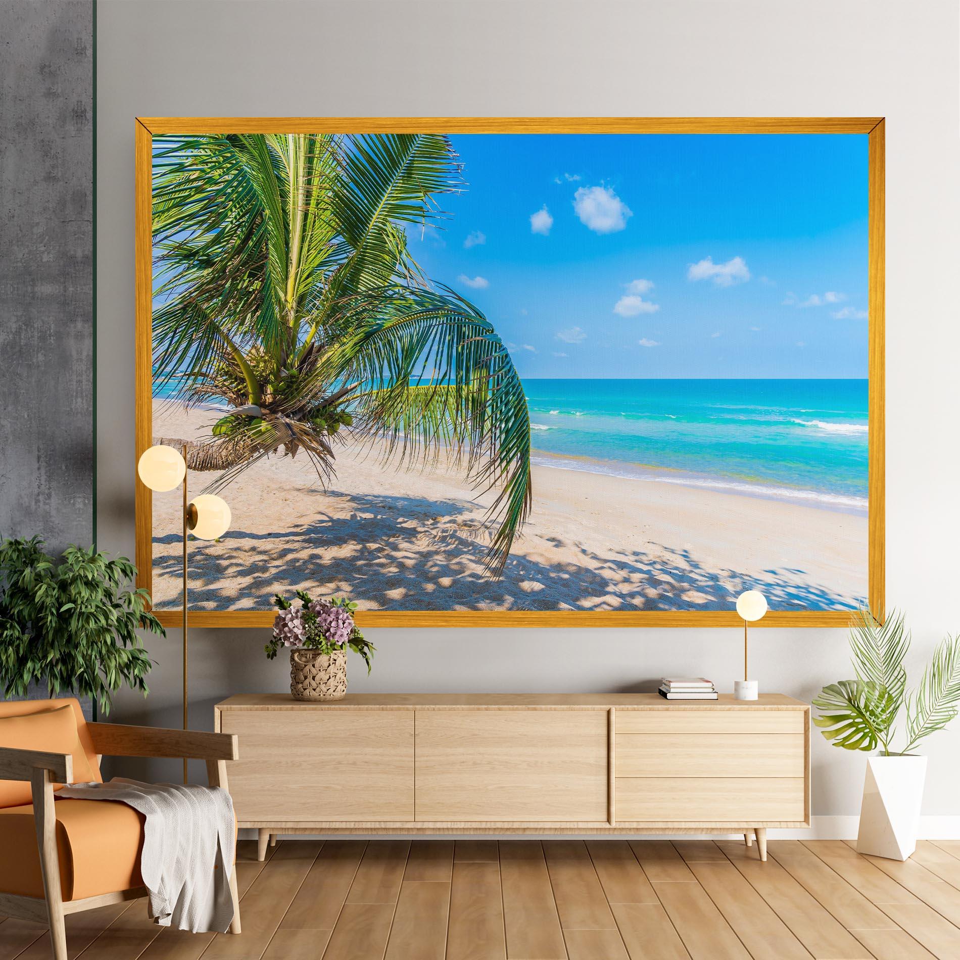Картина на платно Tropical Beach View mockup 9