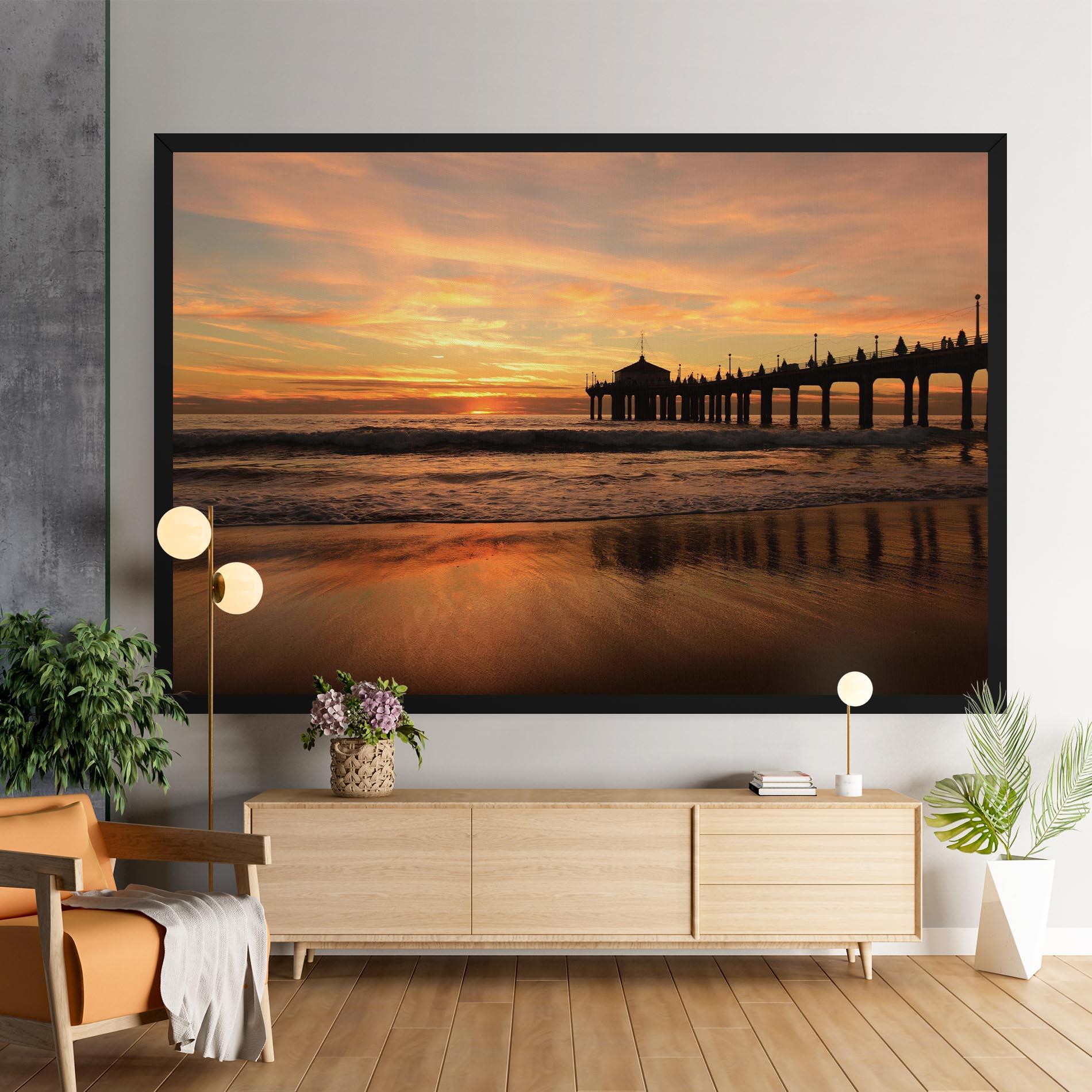 Картина на платно Beach Sunset View mockup 9
