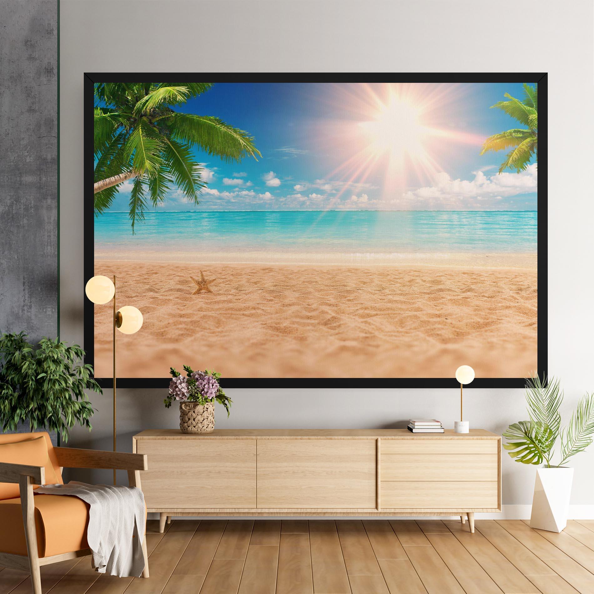Картина на платно Exotic Beach Ocean mockup 9