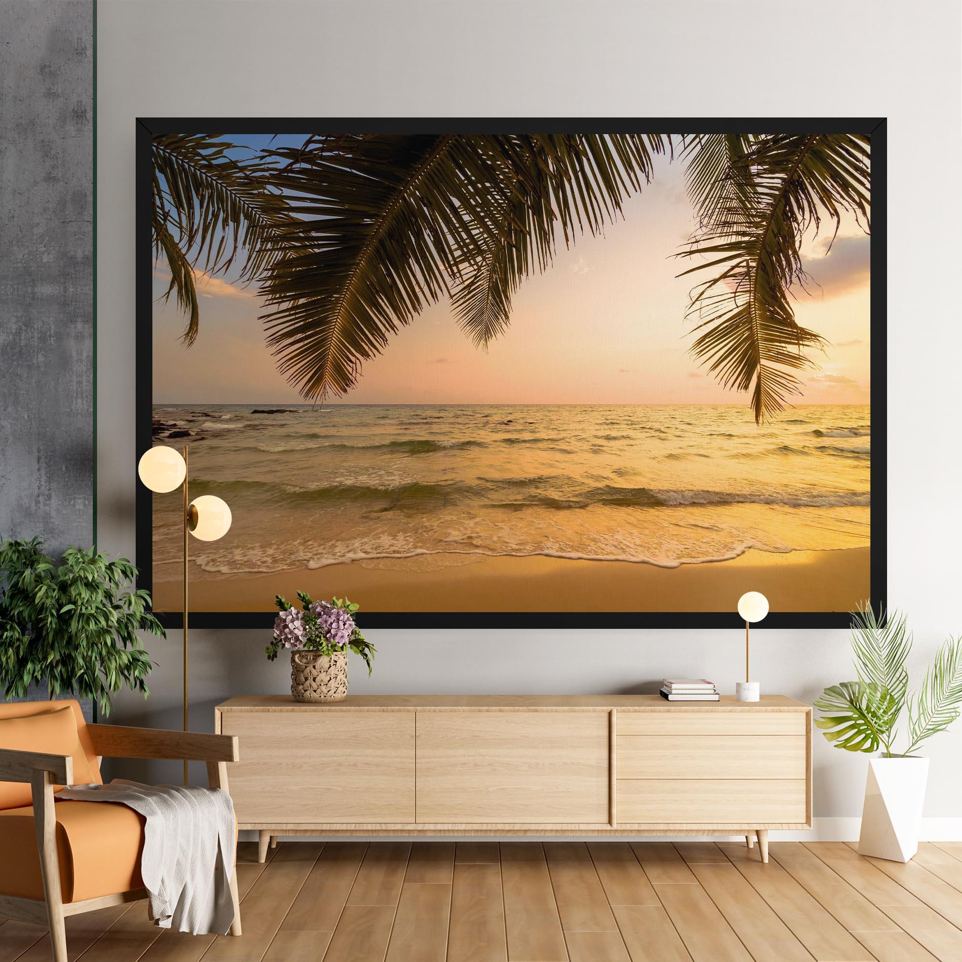 Картина на платно Paradise Island mockup 9