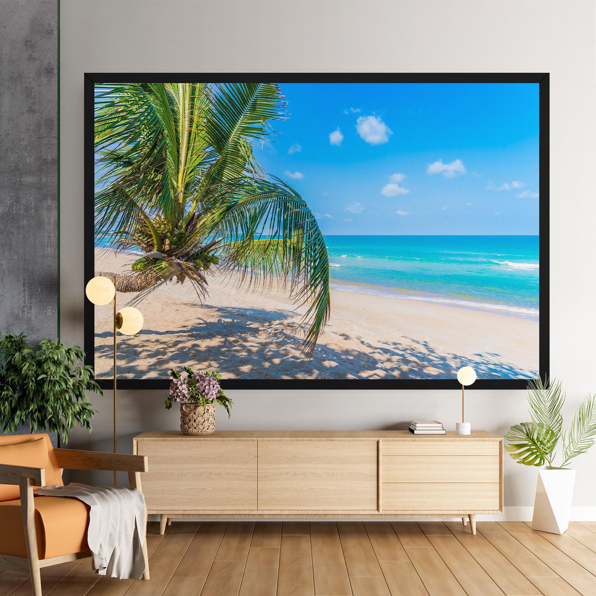Картина на платно Tropical Beach View mockup 9