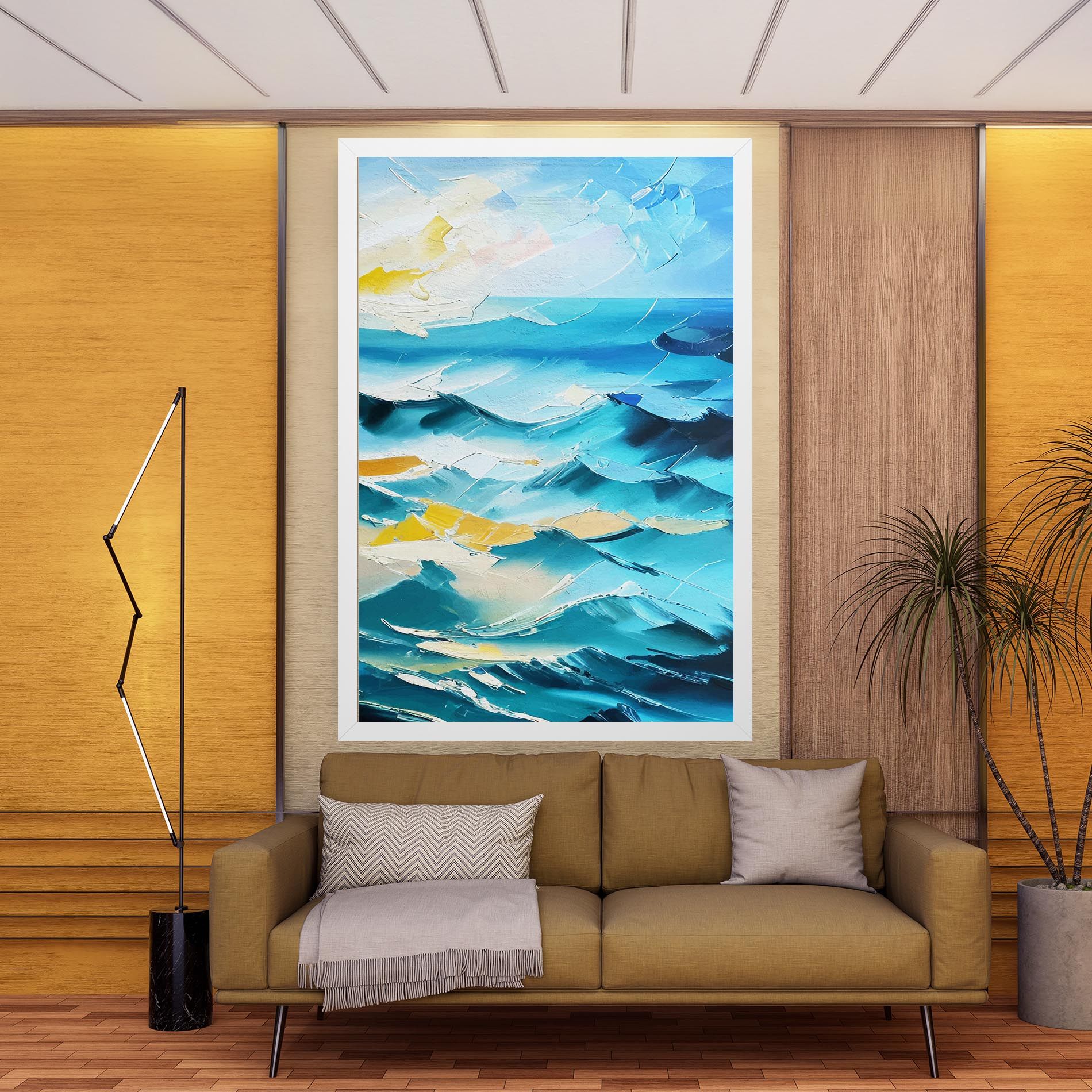 Blue Ocean Painting mockup 9