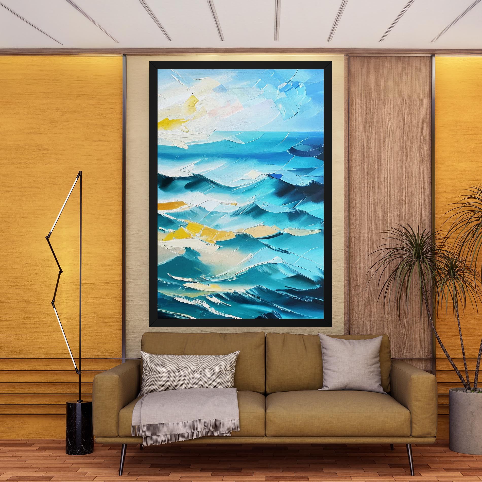 Blue Ocean Painting mockup 9