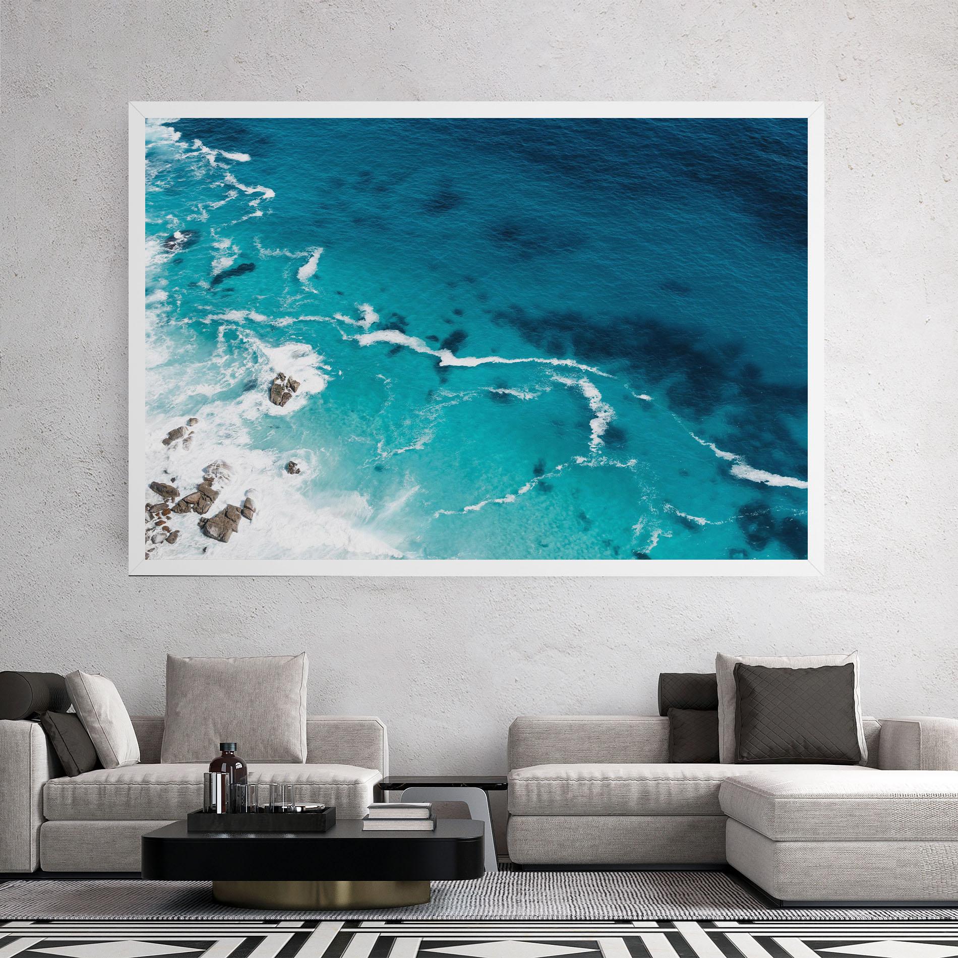 Картина на платно Blue Water Beach mockup 2