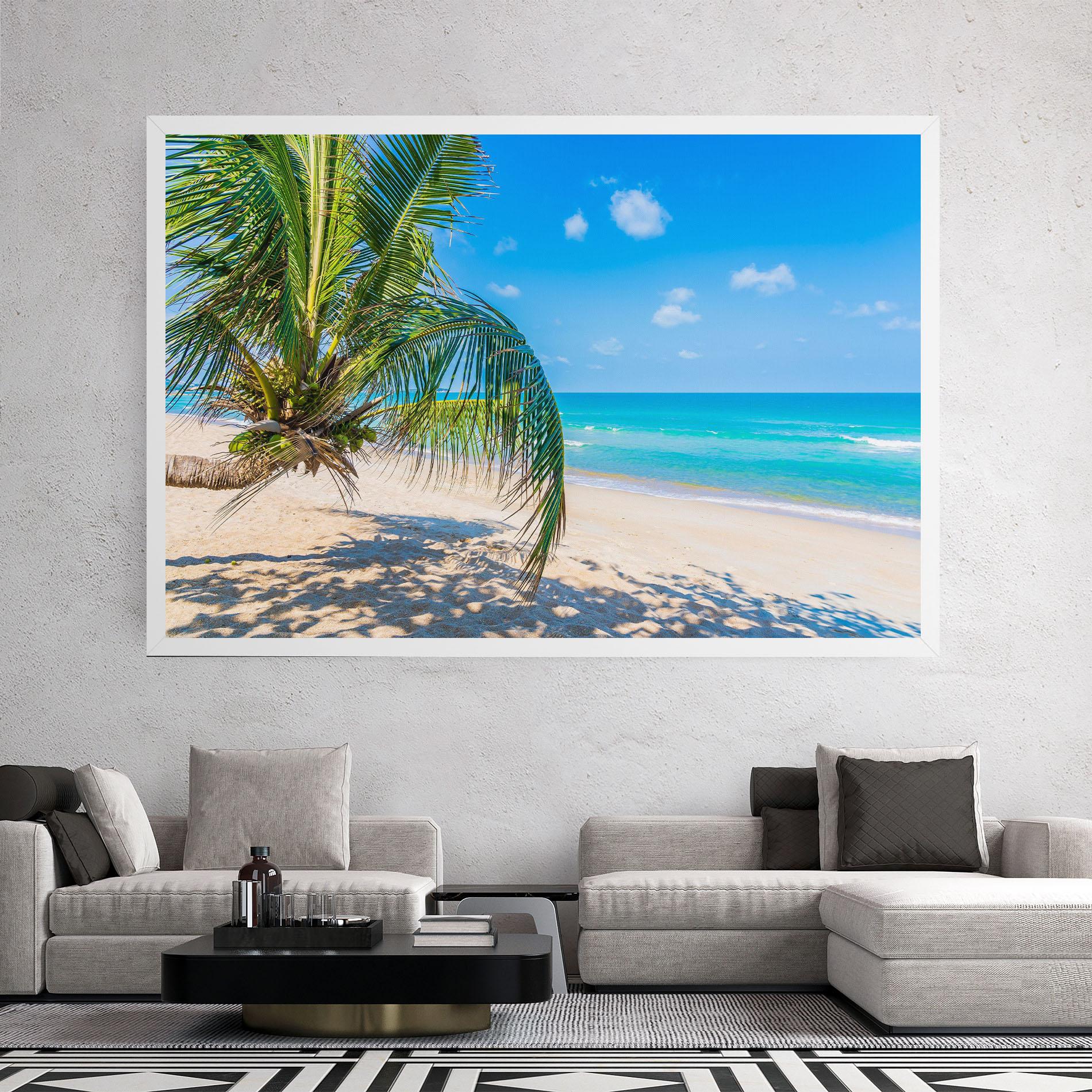 Картина на платно Tropical Beach View mockup 2