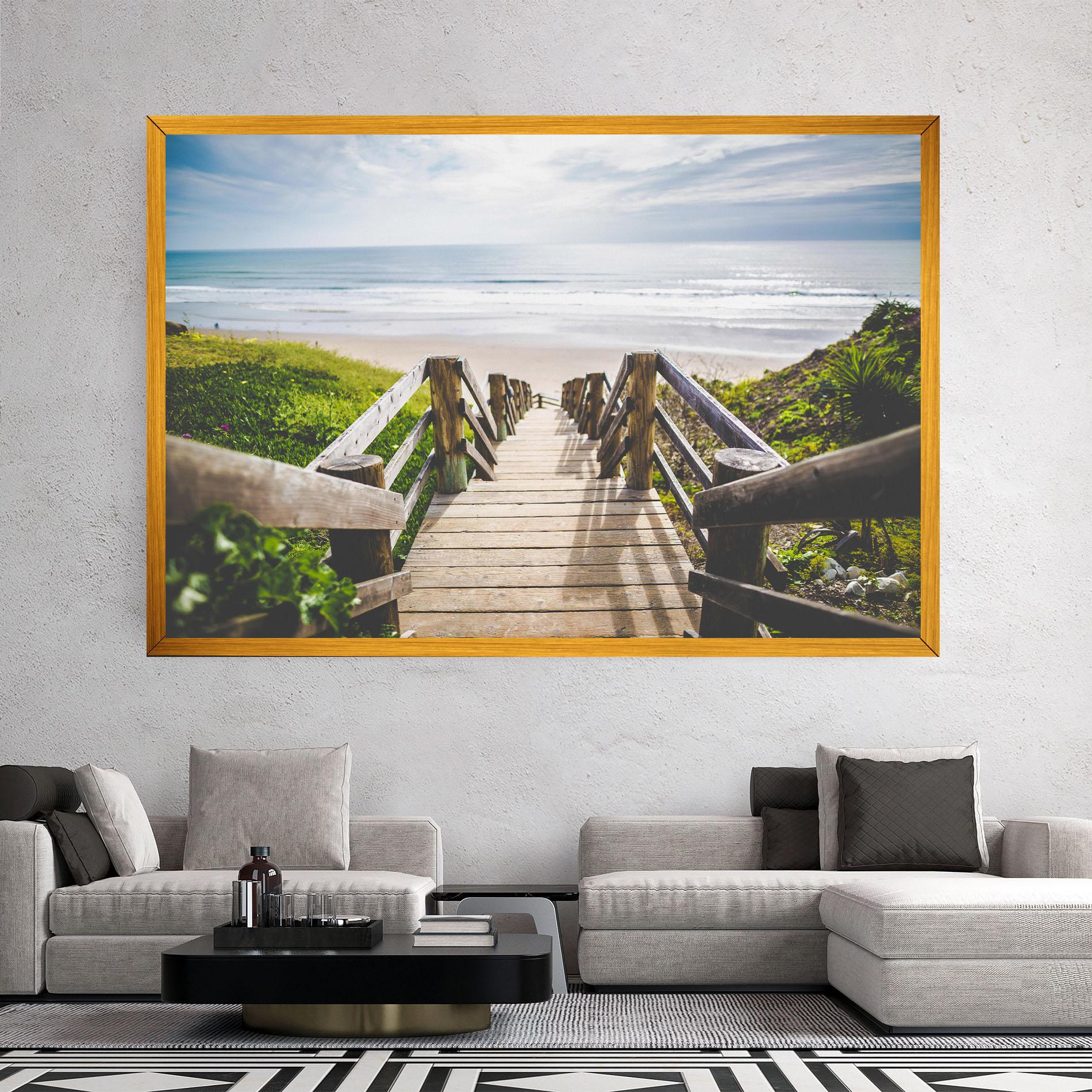 Картина на платно Beach Road mockup 2