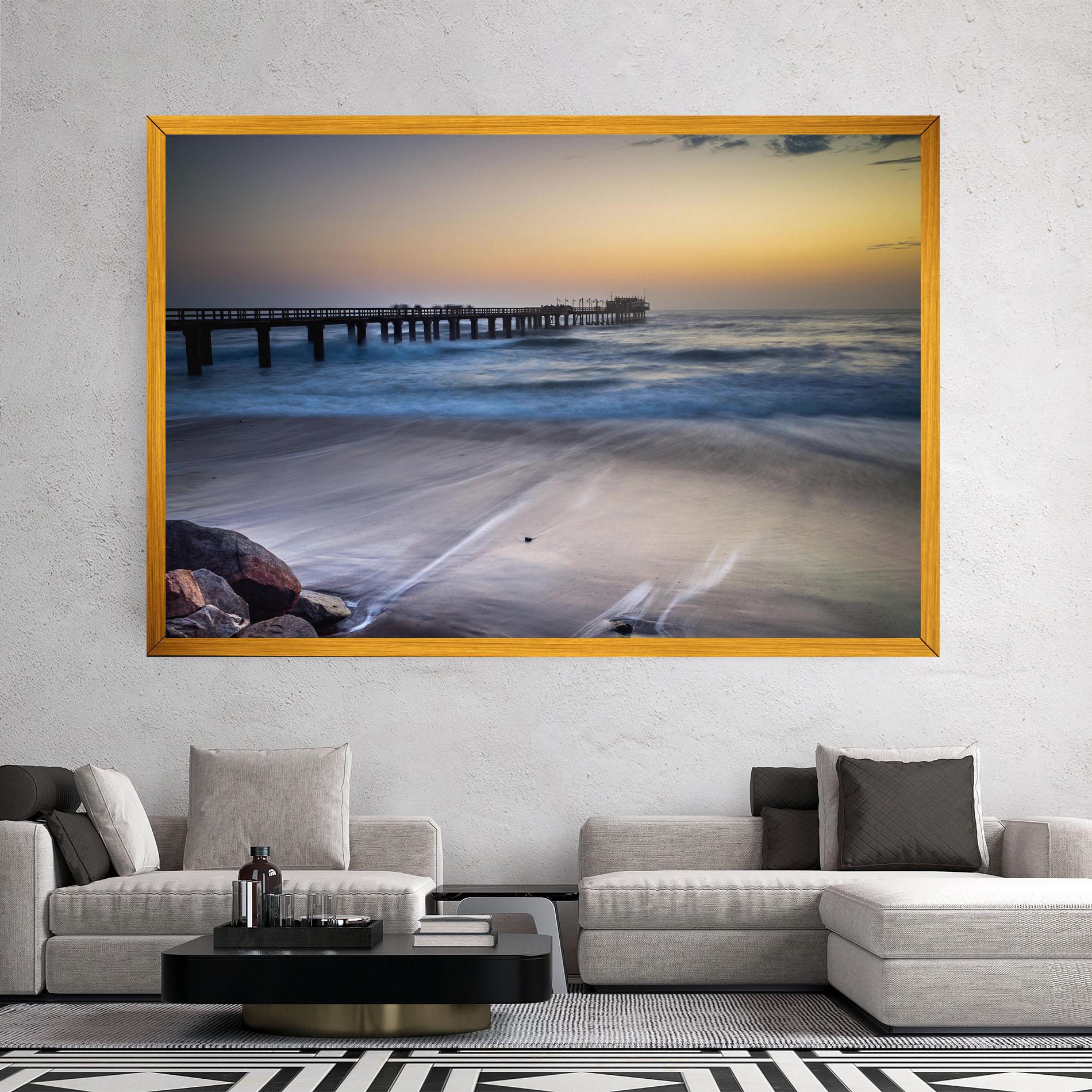 Картина на платно Empty Pretty Beach mockup 2