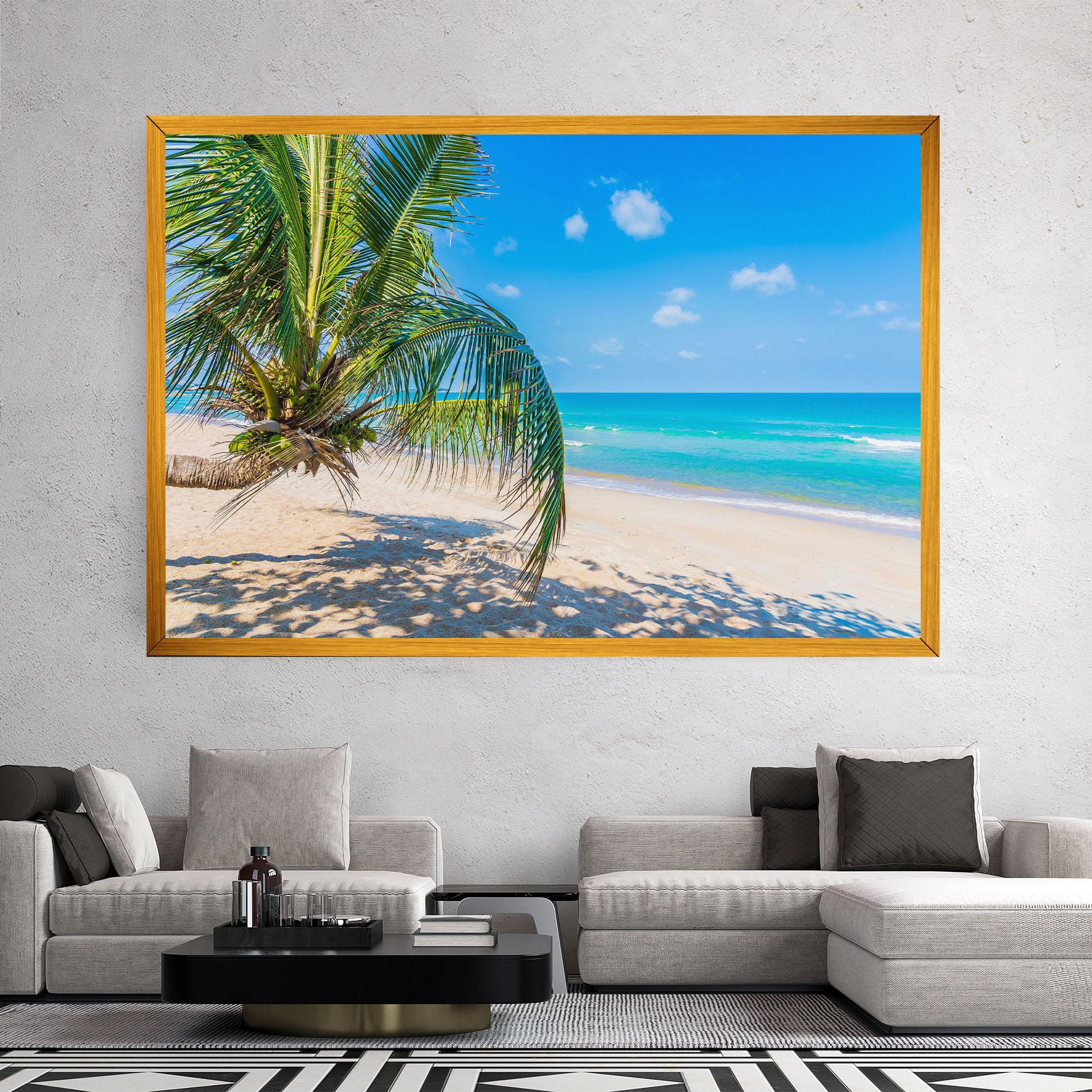 Картина на платно Tropical Beach View mockup 2