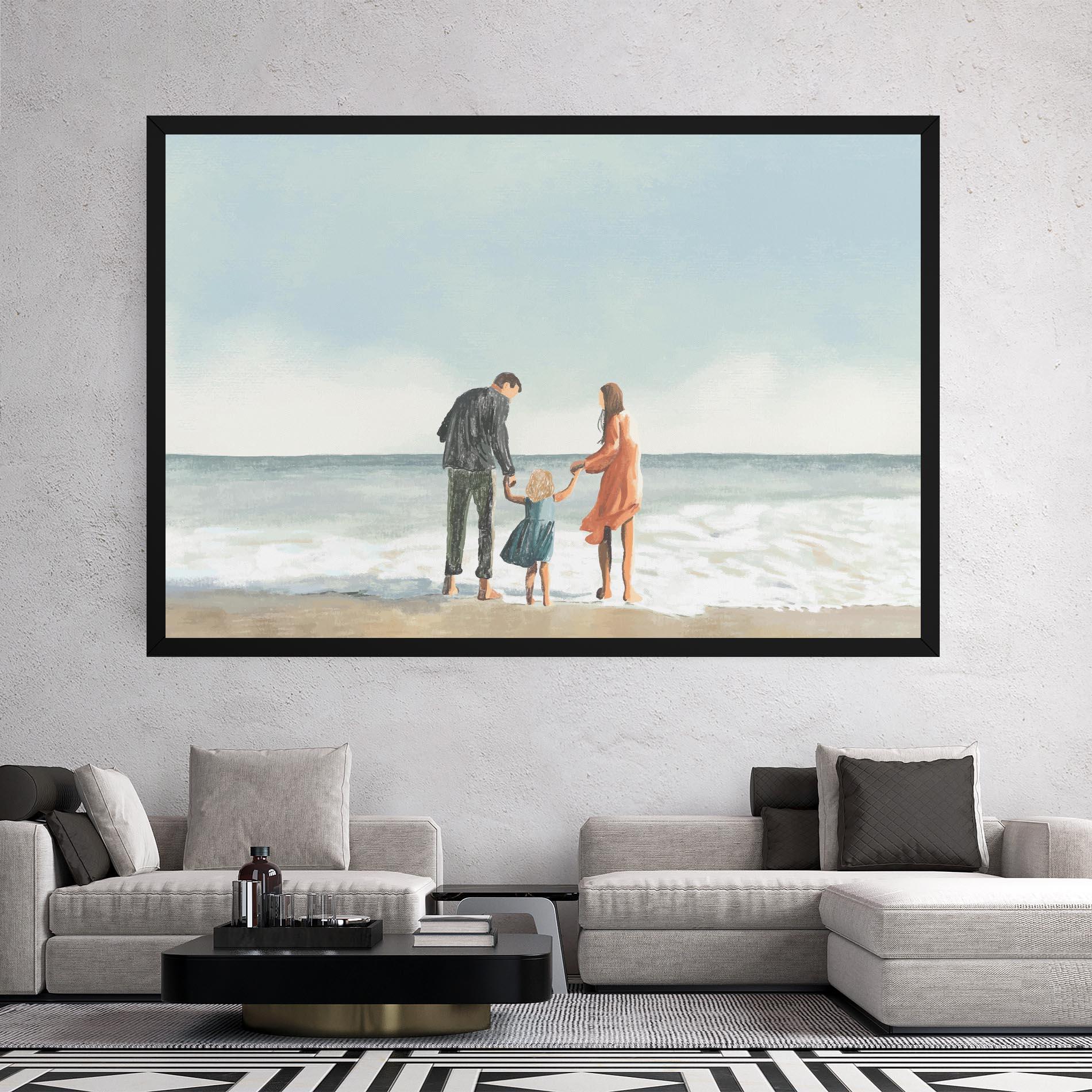 Картина на платно Beach Family mockup 2