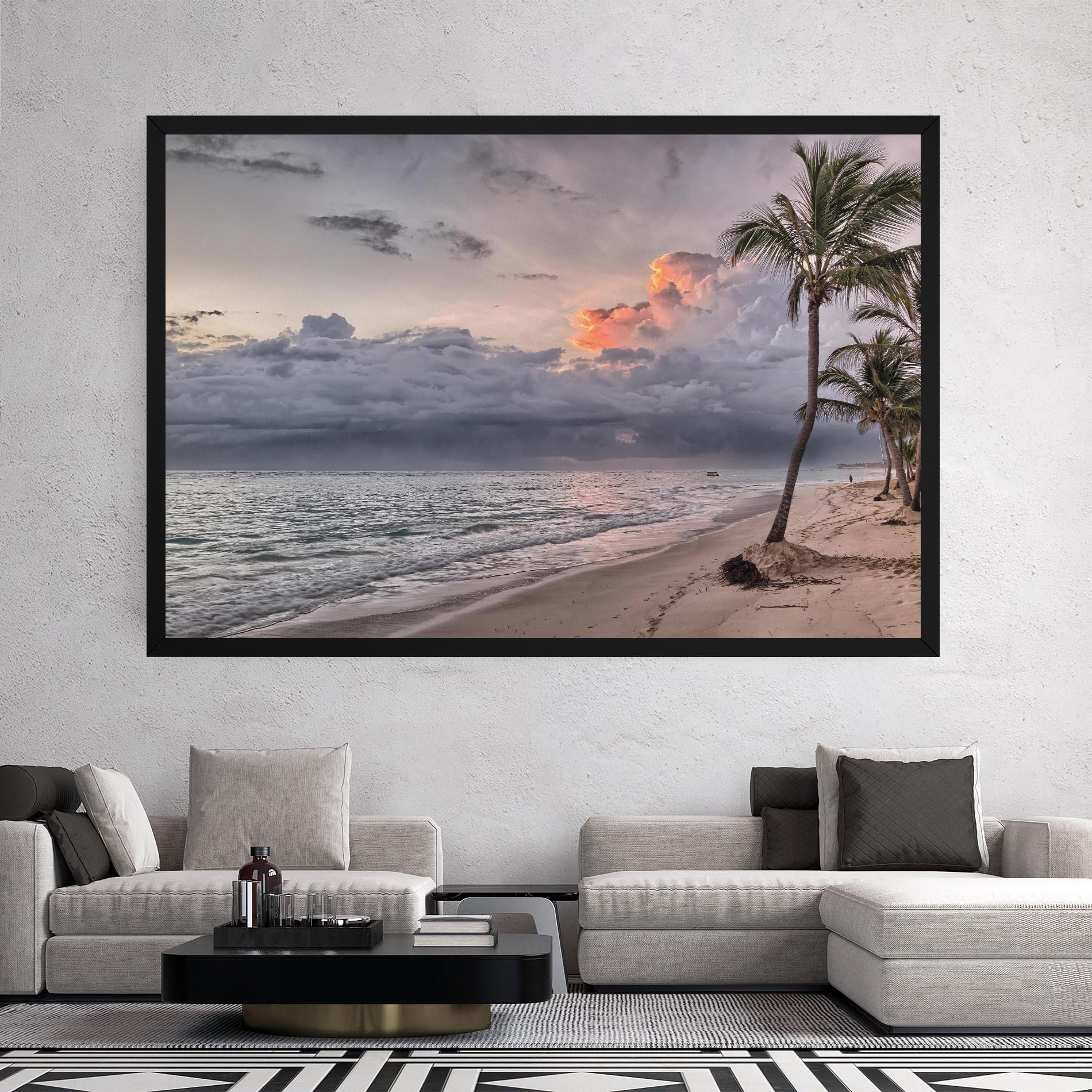 Картина на платно Cloudy Beach mockup 2