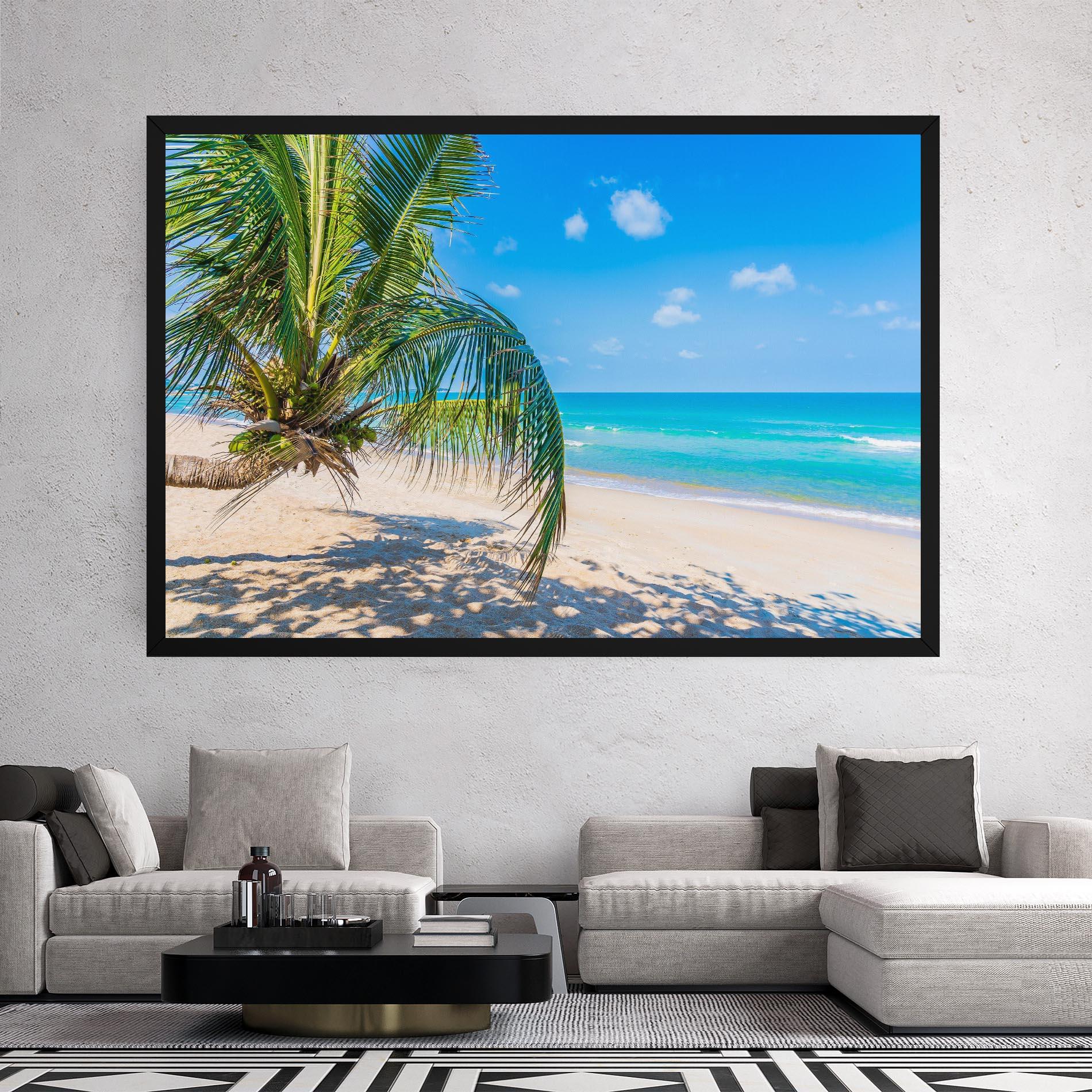 Картина на платно Tropical Beach View mockup 2