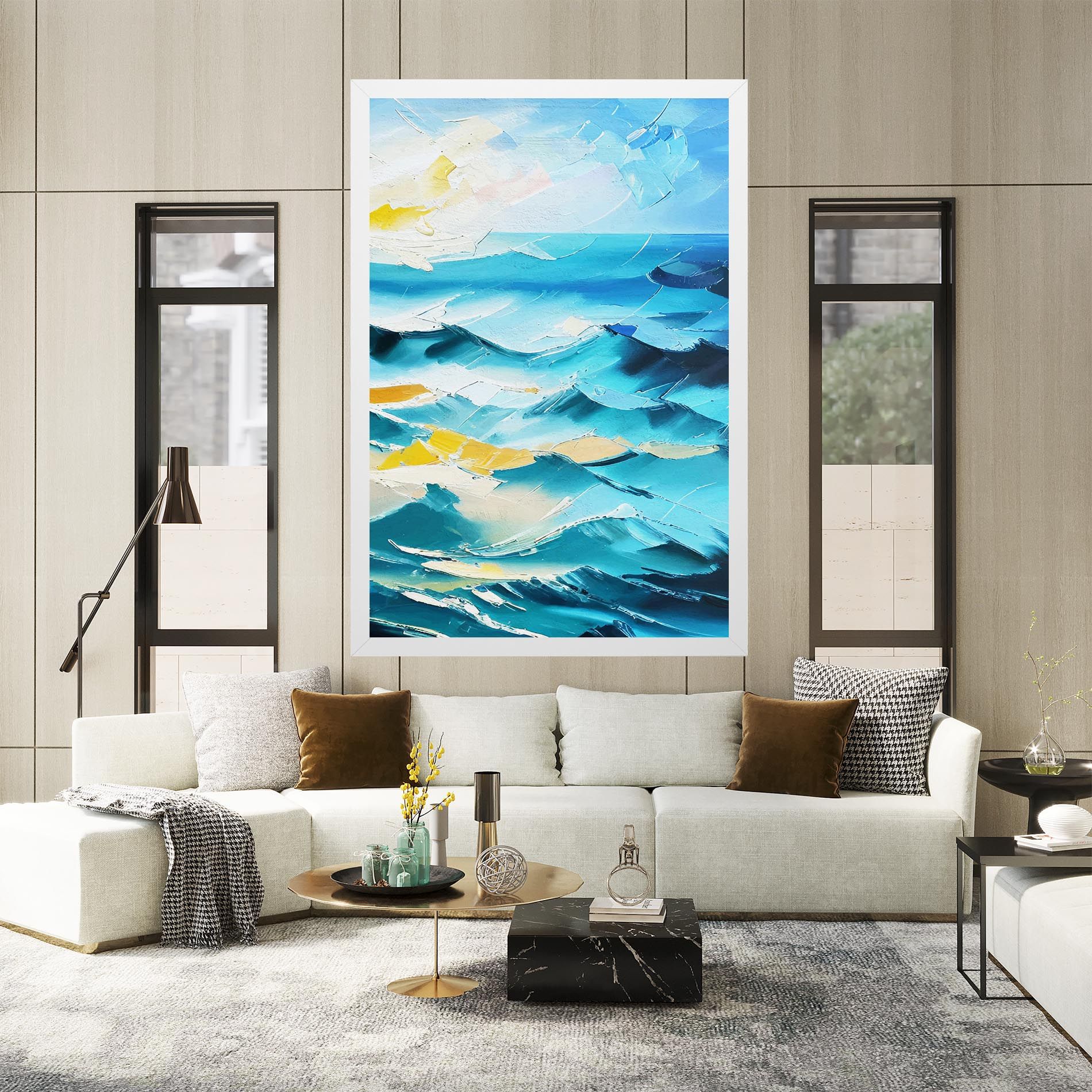Blue Ocean Painting mockup 2