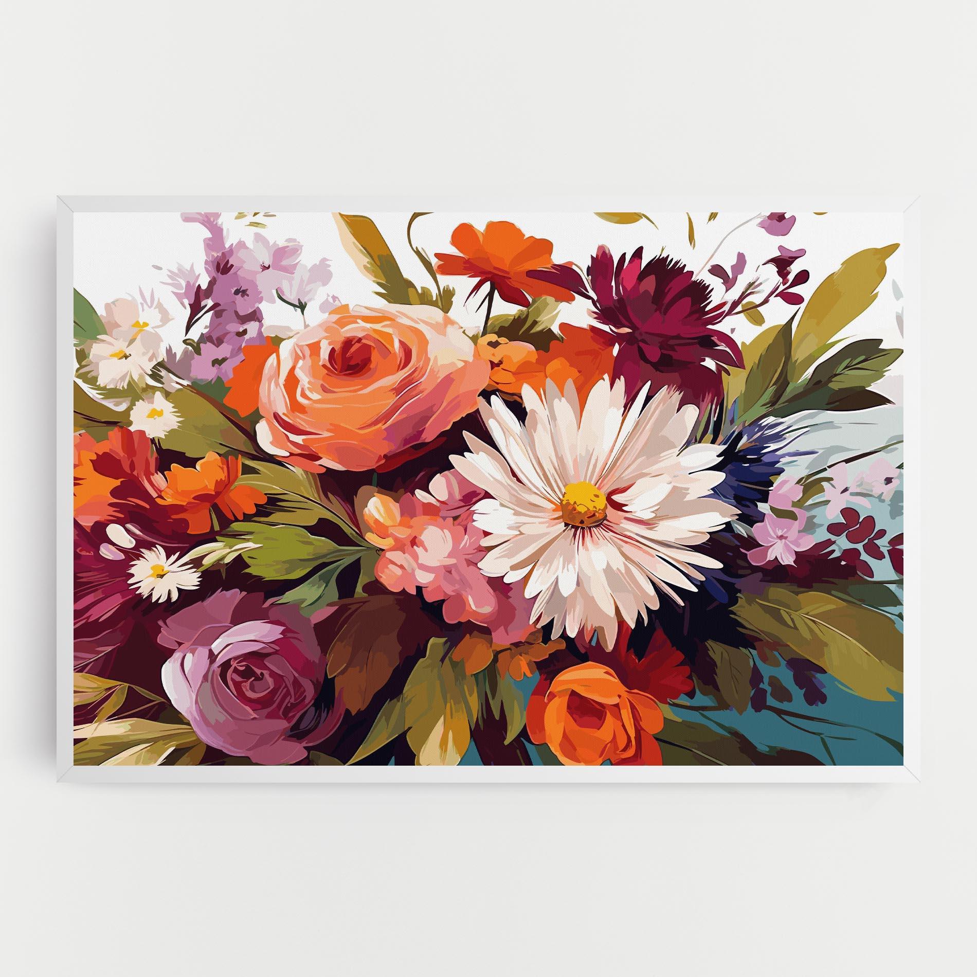 Картина на платно Cream Orange Spring mockup 0