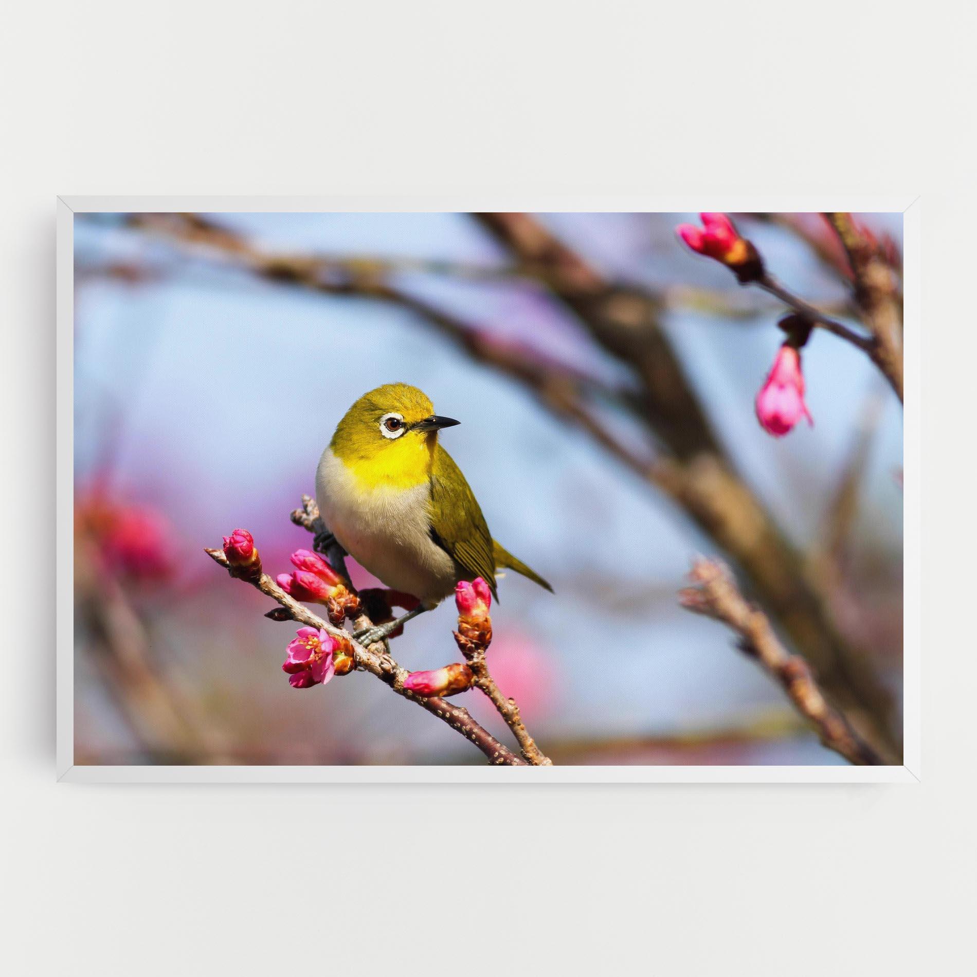 Картина на платно Cute Pink Flower Buds mockup 0