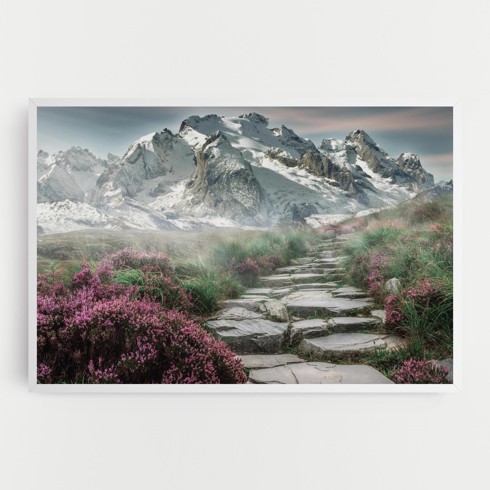 Картина на платно Mountain Spring View mockup 0