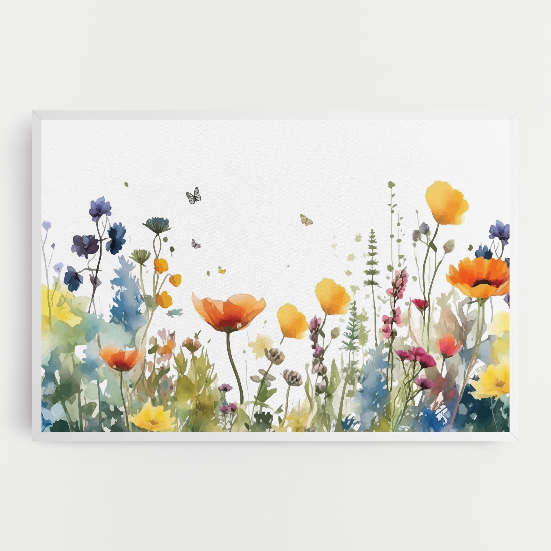 Watercolor Spring Flowers mockup 0