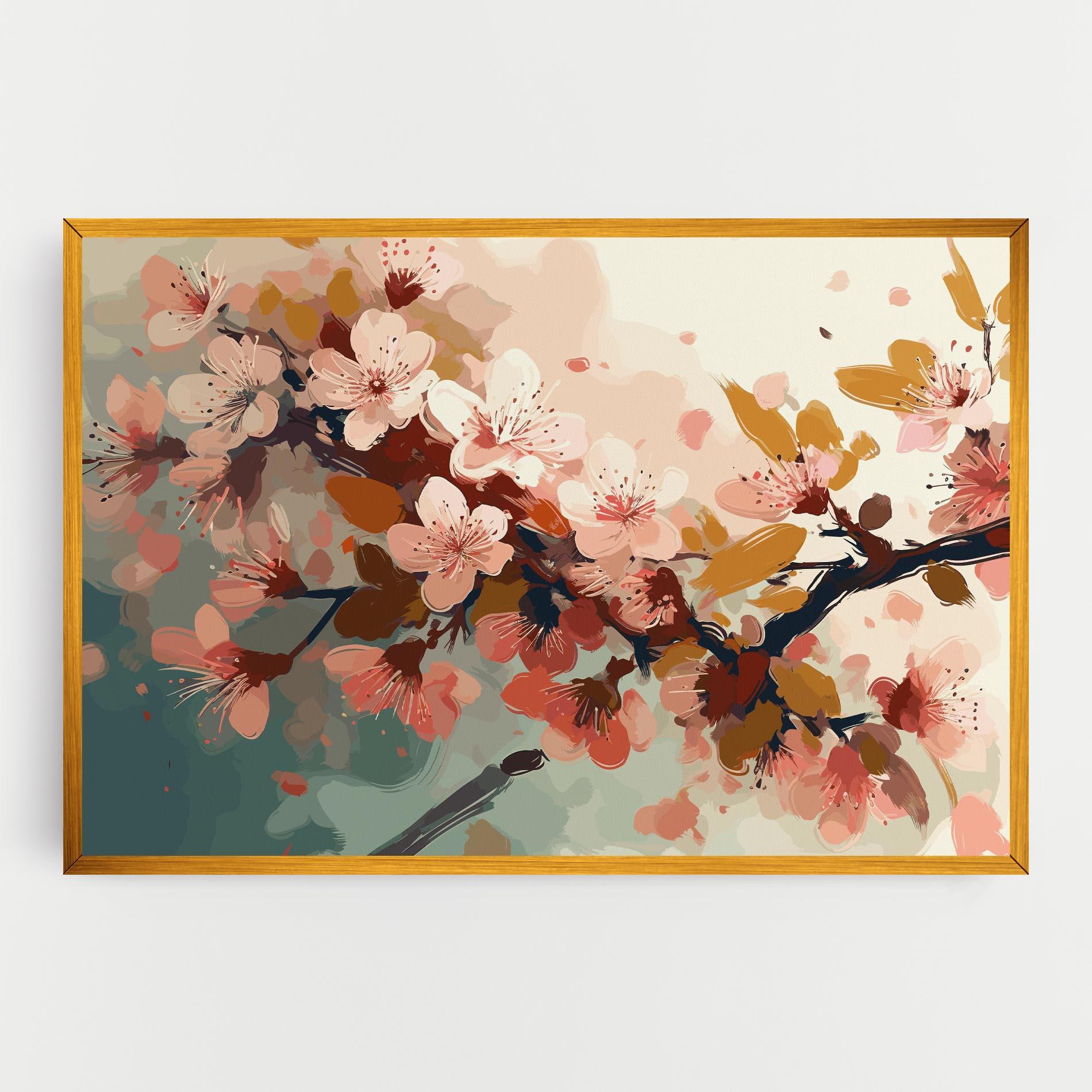 Картина на платно Cute Spring Flower mockup 0