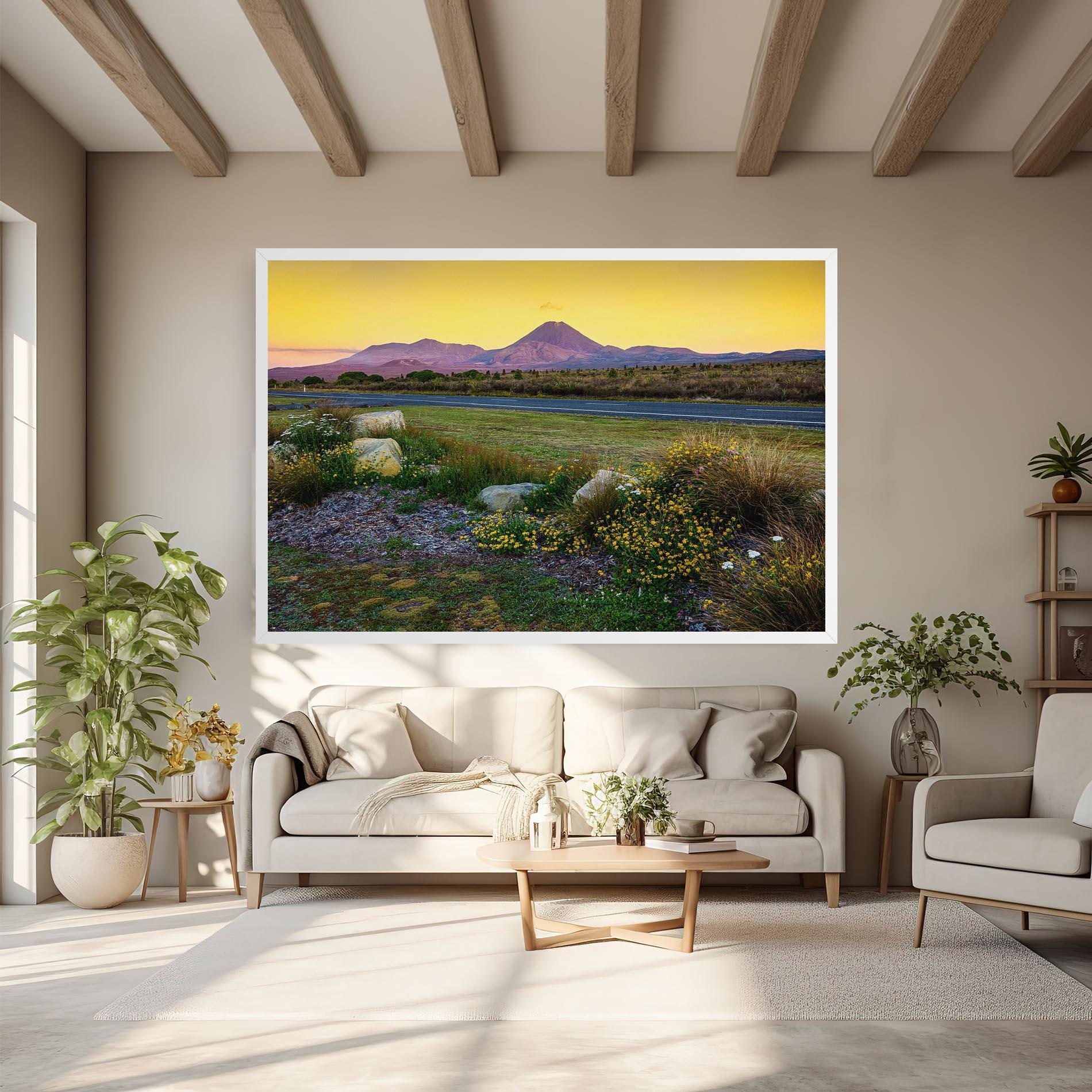 Картина на платно Yellow Sky mockup 6